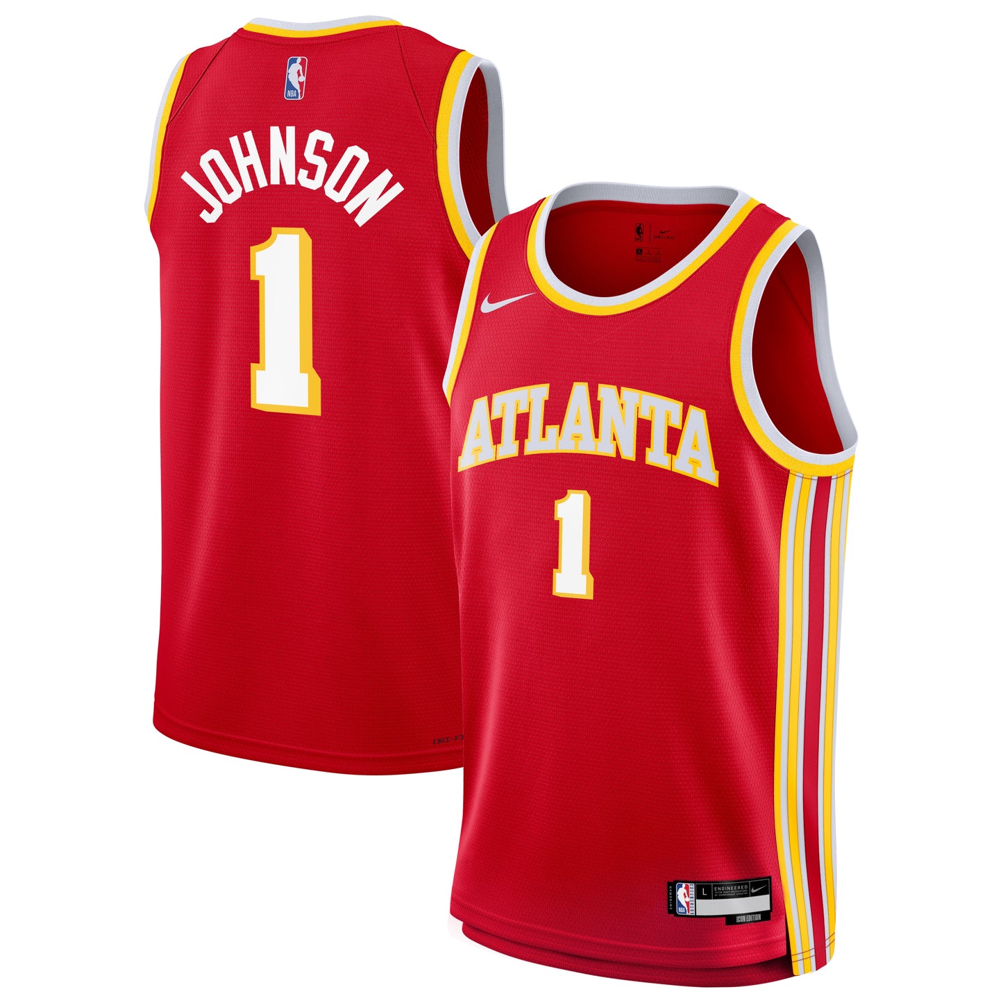 Youth Atlanta Hawks Jalen Johnson Nike Red Swingman Jersey - Icon Edition