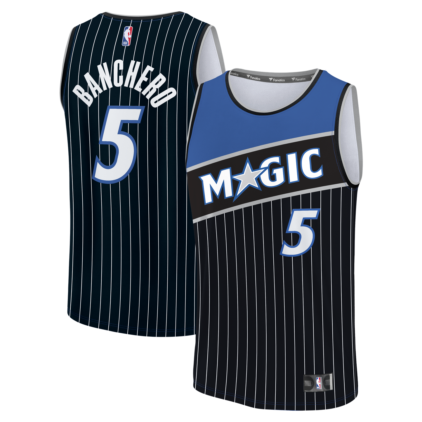 Youth Orlando Magic Paolo Banchero Fanatics Black Fast Break Jersey - Statement Edition