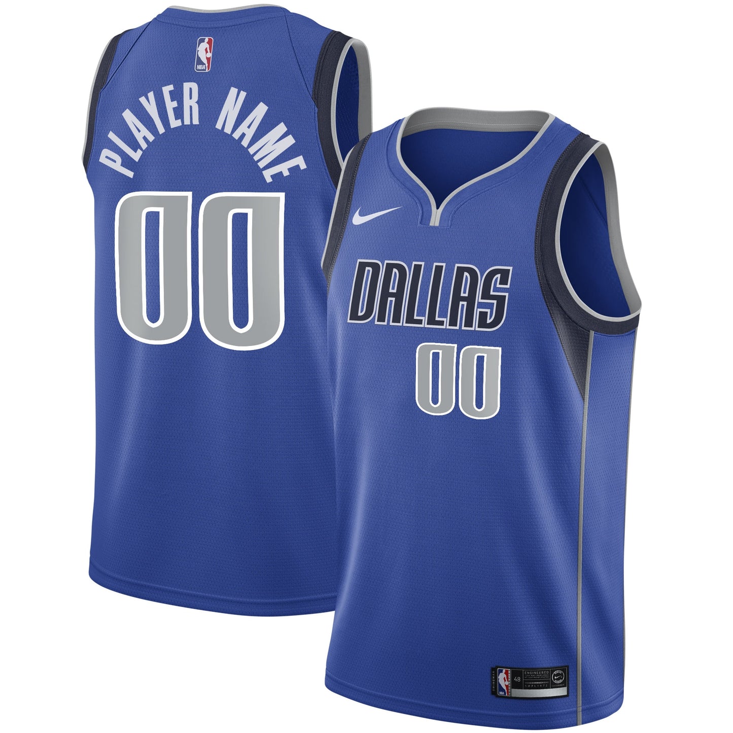 Men's Dallas Mavericks Nike Blue 2020/21 Swingman Custom Jersey - Icon Edition