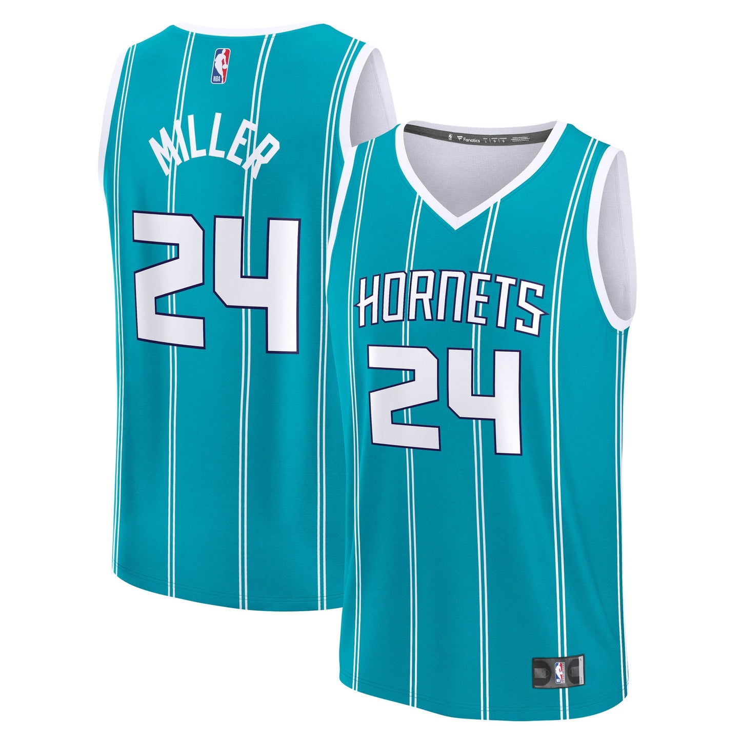 Men's Charlotte Hornets Brandon Miller Fanatics Teal Fast Break Replica Jersey - Icon Edition