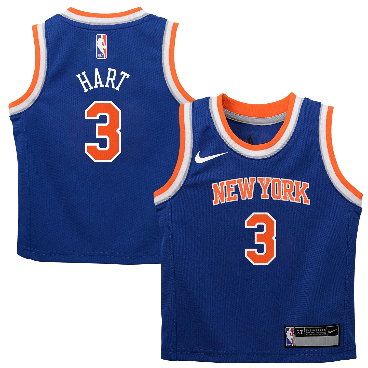 Infant New York Knicks Josh Hart Nike Blue Replica Swingman Jersey - Icon Edition