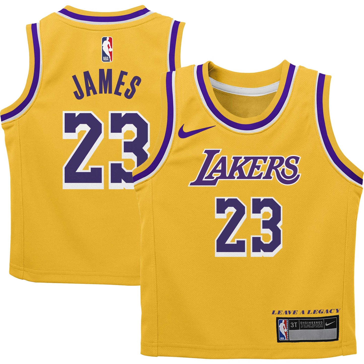 Preschool Los Angeles Lakers LeBron James Nike Gold Dri-FIT Swingman Player Jersey - Icon Edition