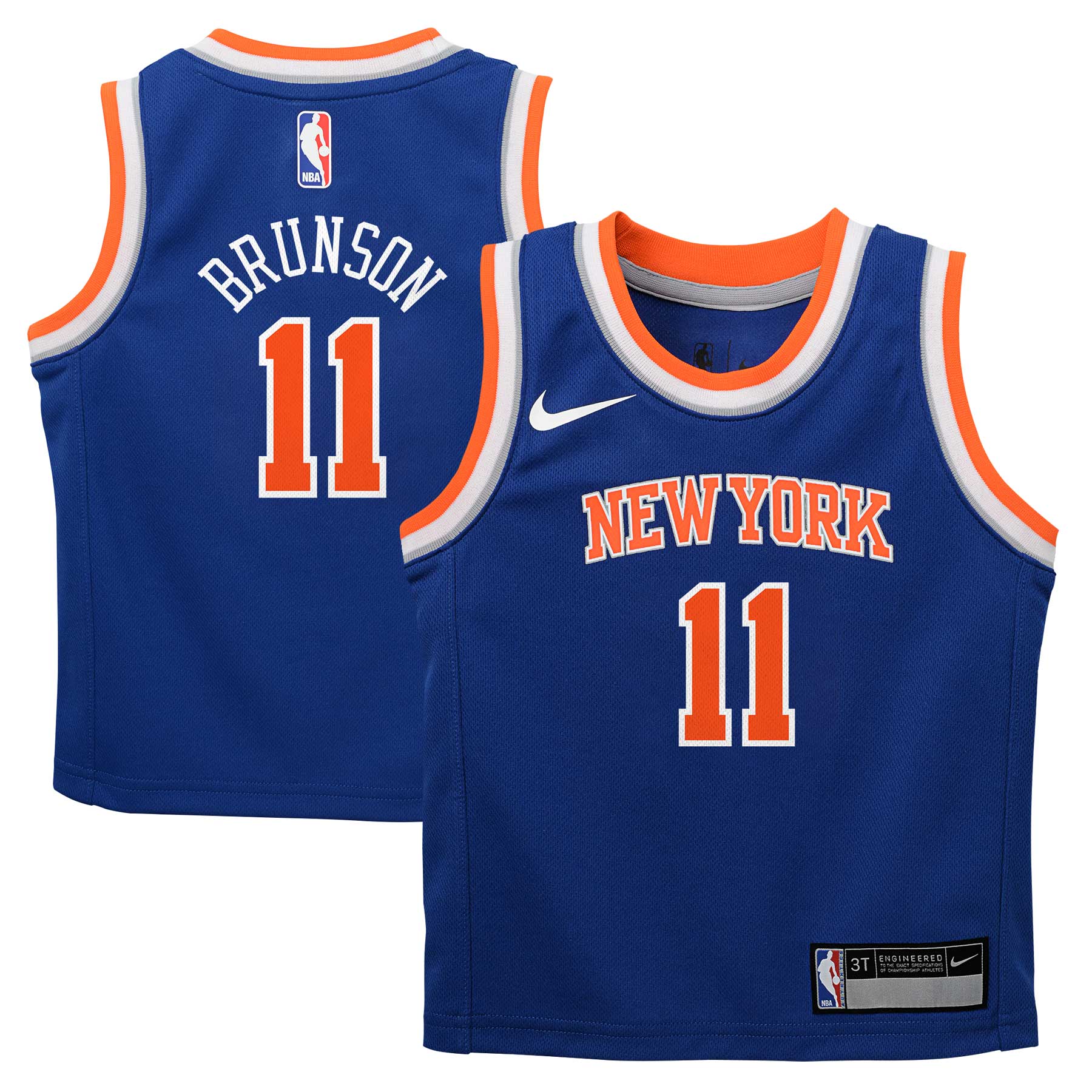 Preschool New York Knicks Jalen Brunson Nike Blue Replica Swingman Jersey - Icon Edition