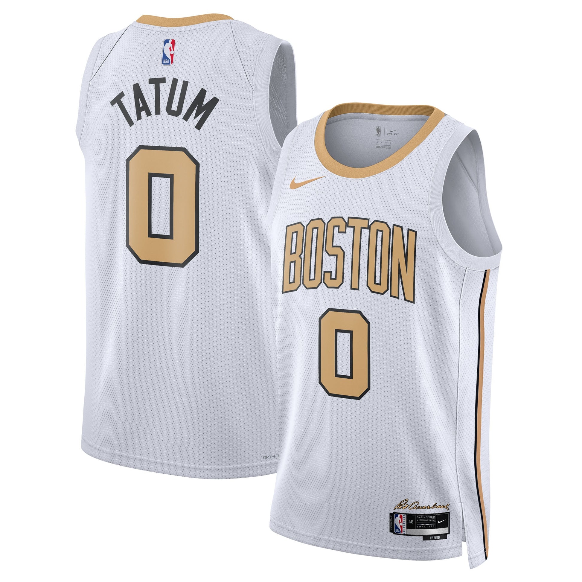 Unisex Boston Celtics Jayson Tatum Nike White 2025/26 Swingman Jersey - City Edition