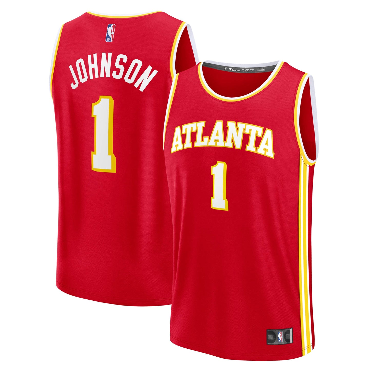 Men's Atlanta Hawks Jalen Johnson Fanatics Red Fast Break Replica Jersey - Icon Edition