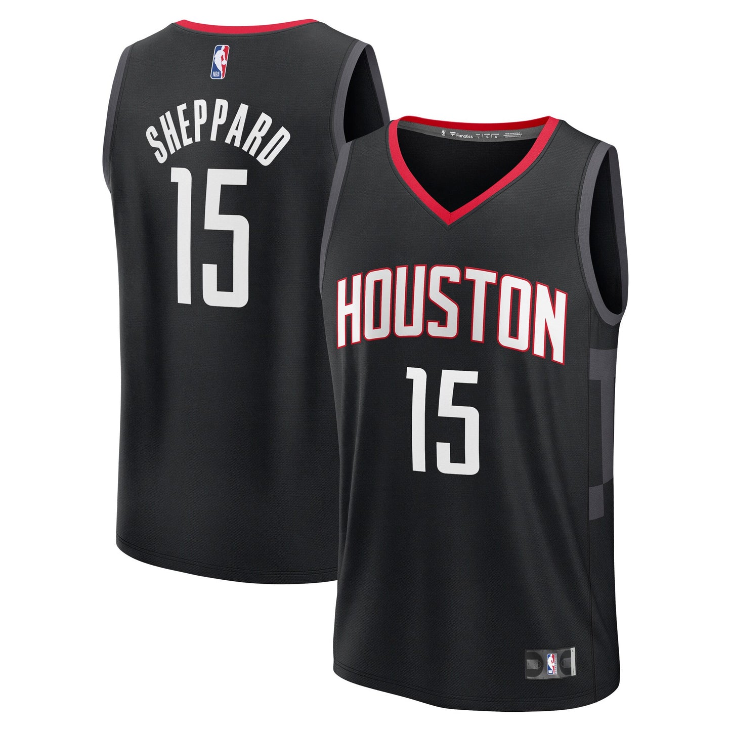 Men's Houston Rockets Reed Sheppard Fanatics Black Fast Break Replica Player Jersey - Statement Edition
