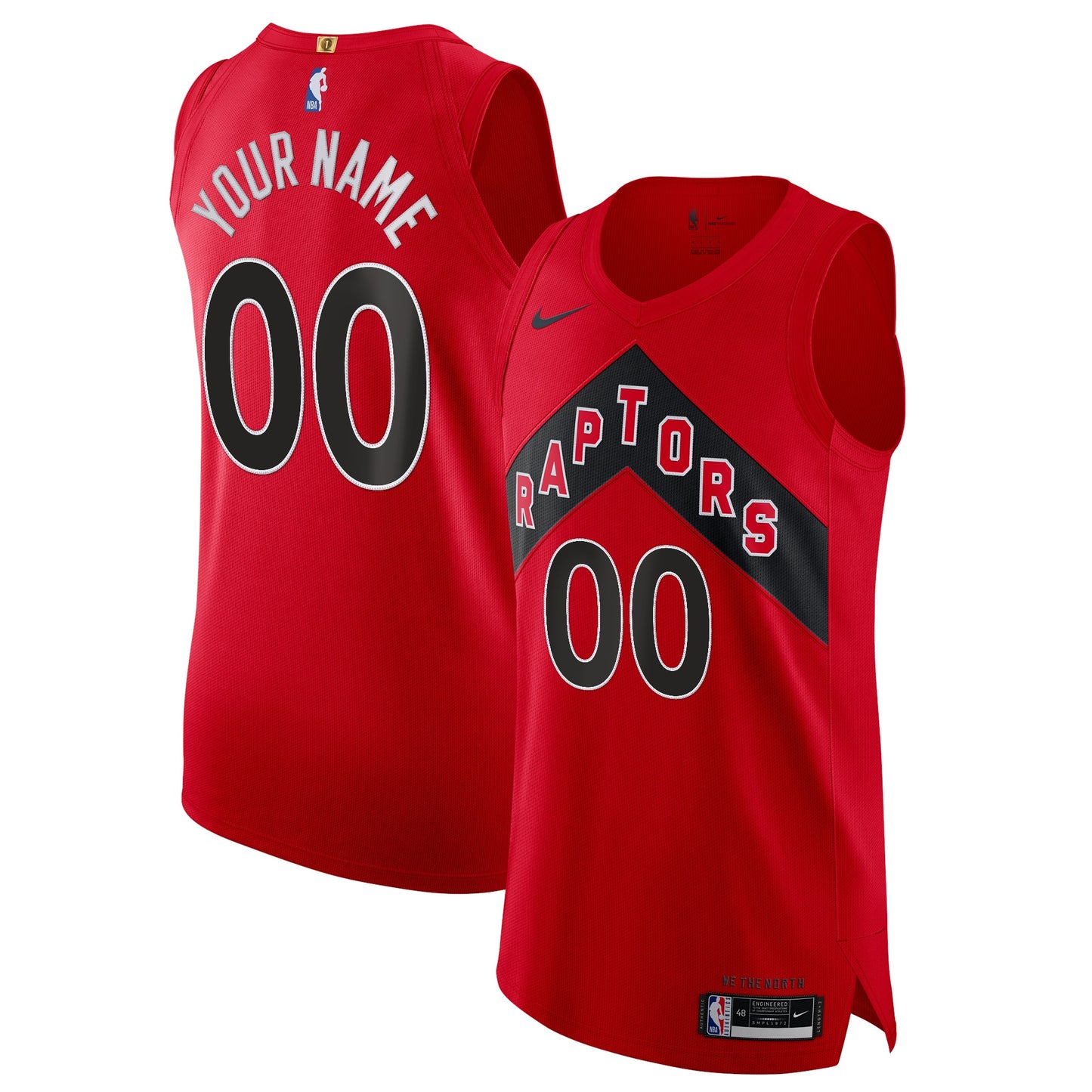 Men's Toronto Raptors Nike Red 2020/21 Authentic Custom Jersey - Icon Edition