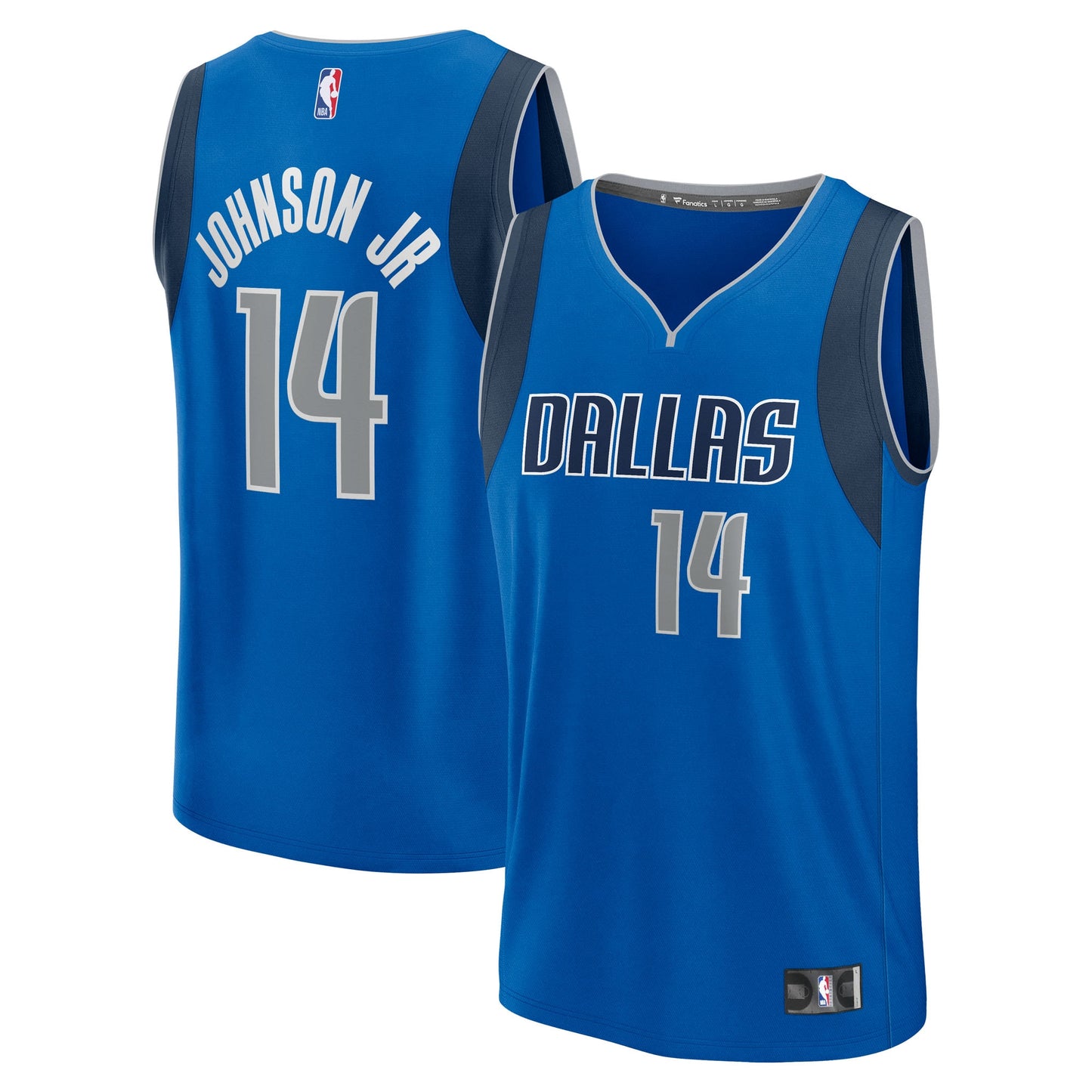 Men's Dallas Mavericks Morez Johnson Jr. Fanatics Blue 2026 NBA Draft First Round Pick Fast Break Jersey - Icon Edition
