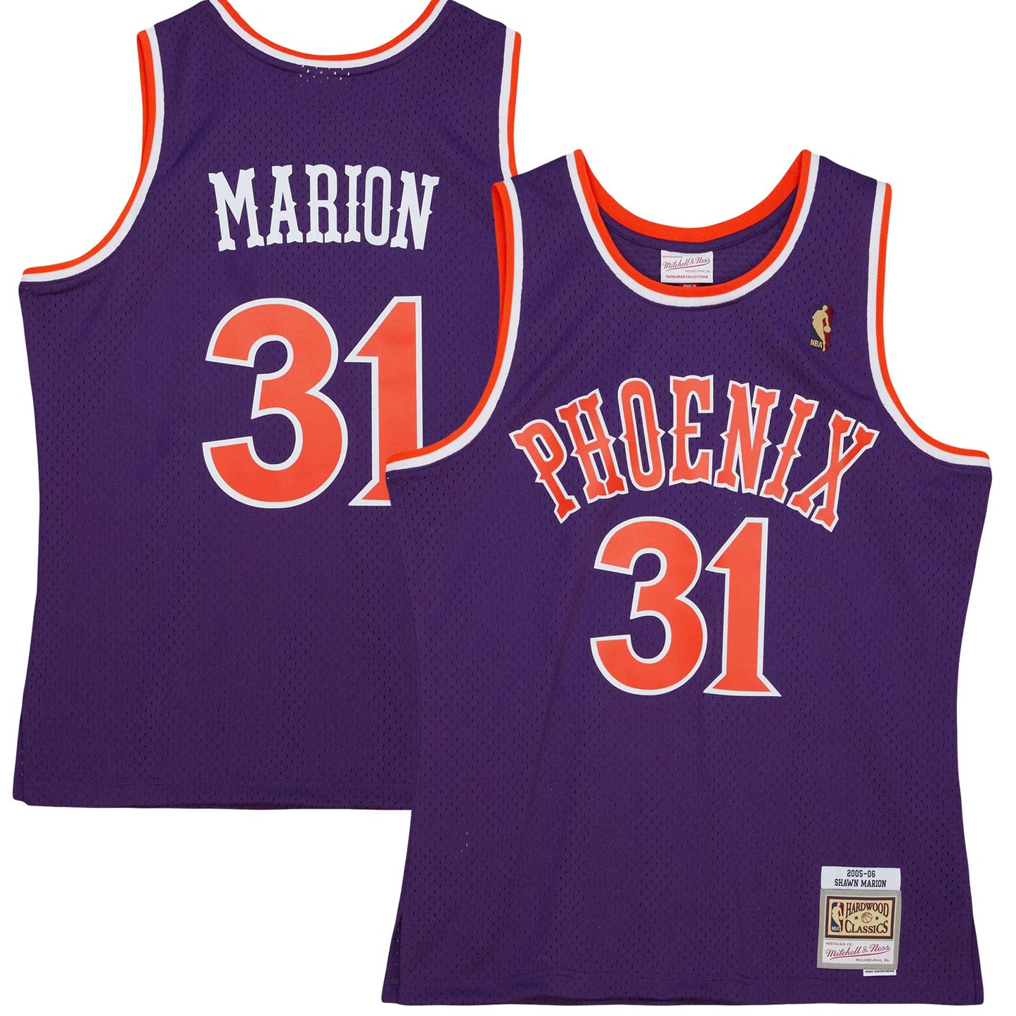 Men's Phoenix Suns Shawn Marion Mitchell & Ness Purple 2005/06 Hardwood Classics Swingman Jersey