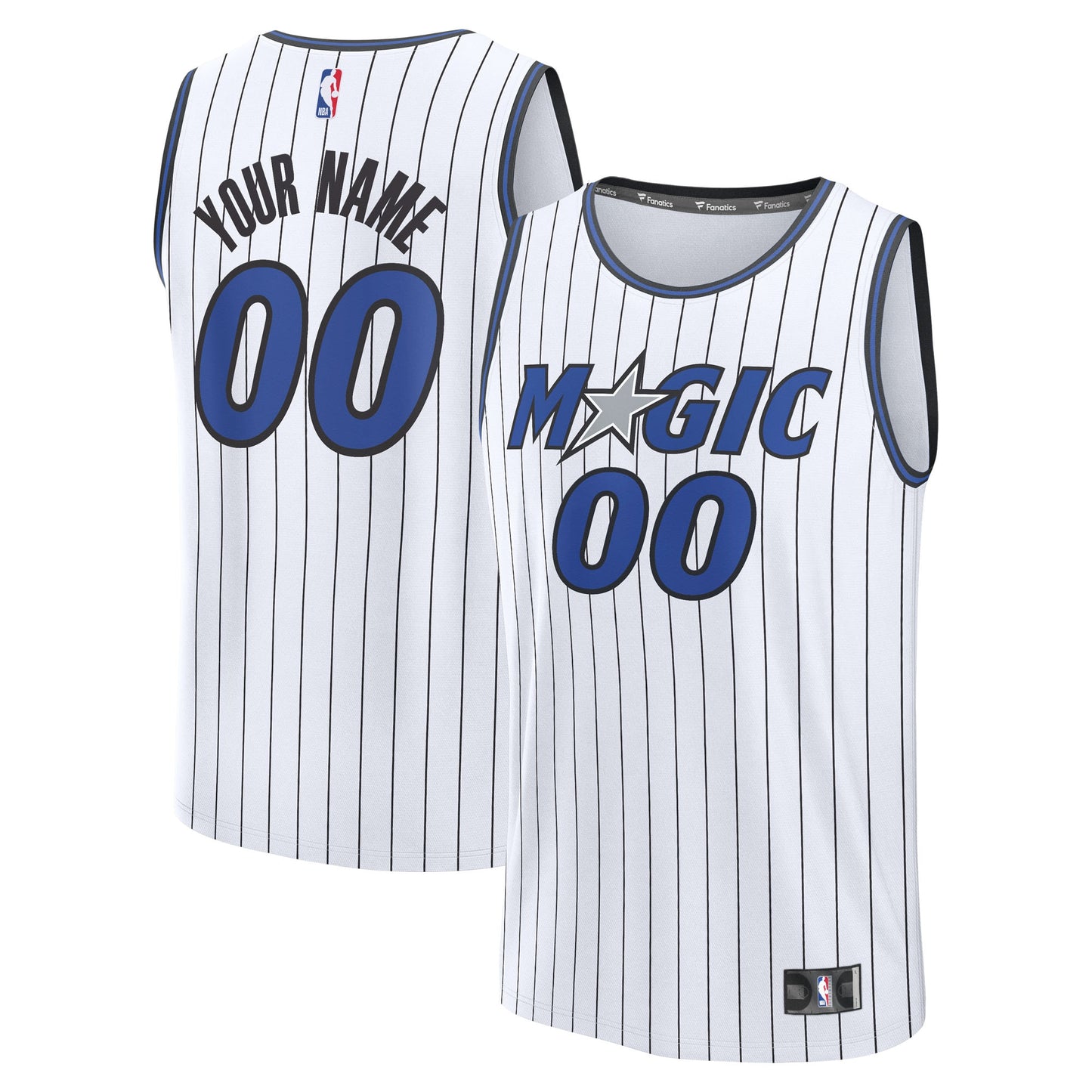 Youth Orlando Magic Fanatics White Fast Break Replica Custom Jersey - Association Edition