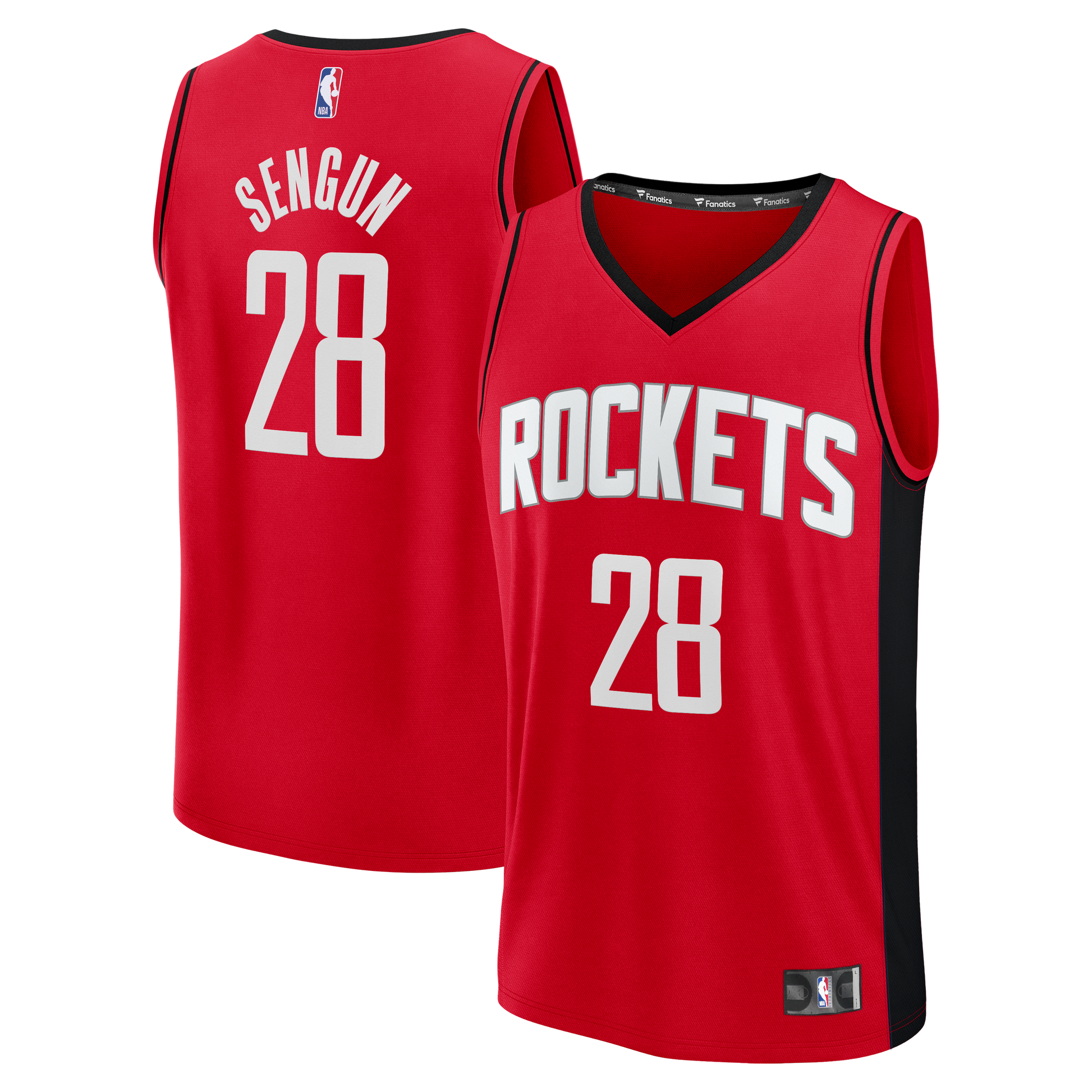 Men's Houston Rockets Alperen Şengün Fanatics Red Fast Break Replica Jersey - Icon Edition