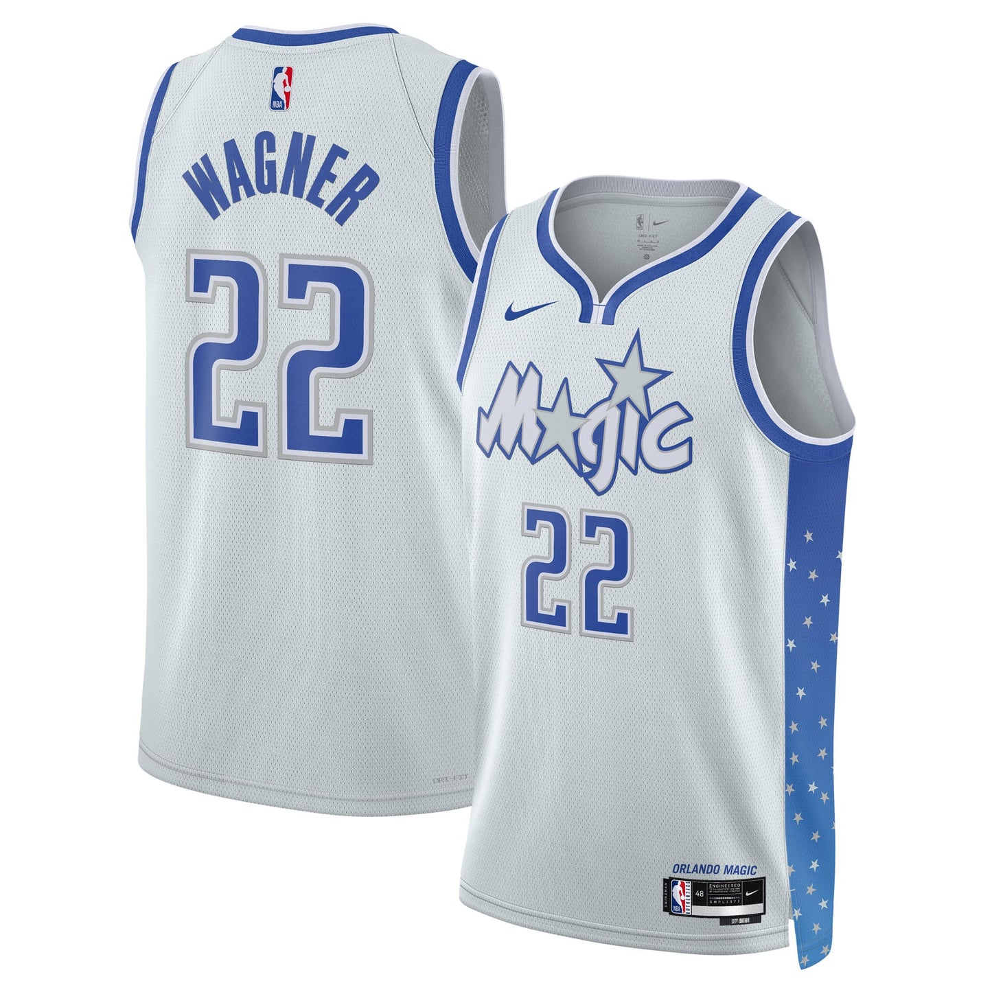 Unisex Orlando Magic Franz Wagner Nike Silver 2025/26 Swingman Jersey - City Edition