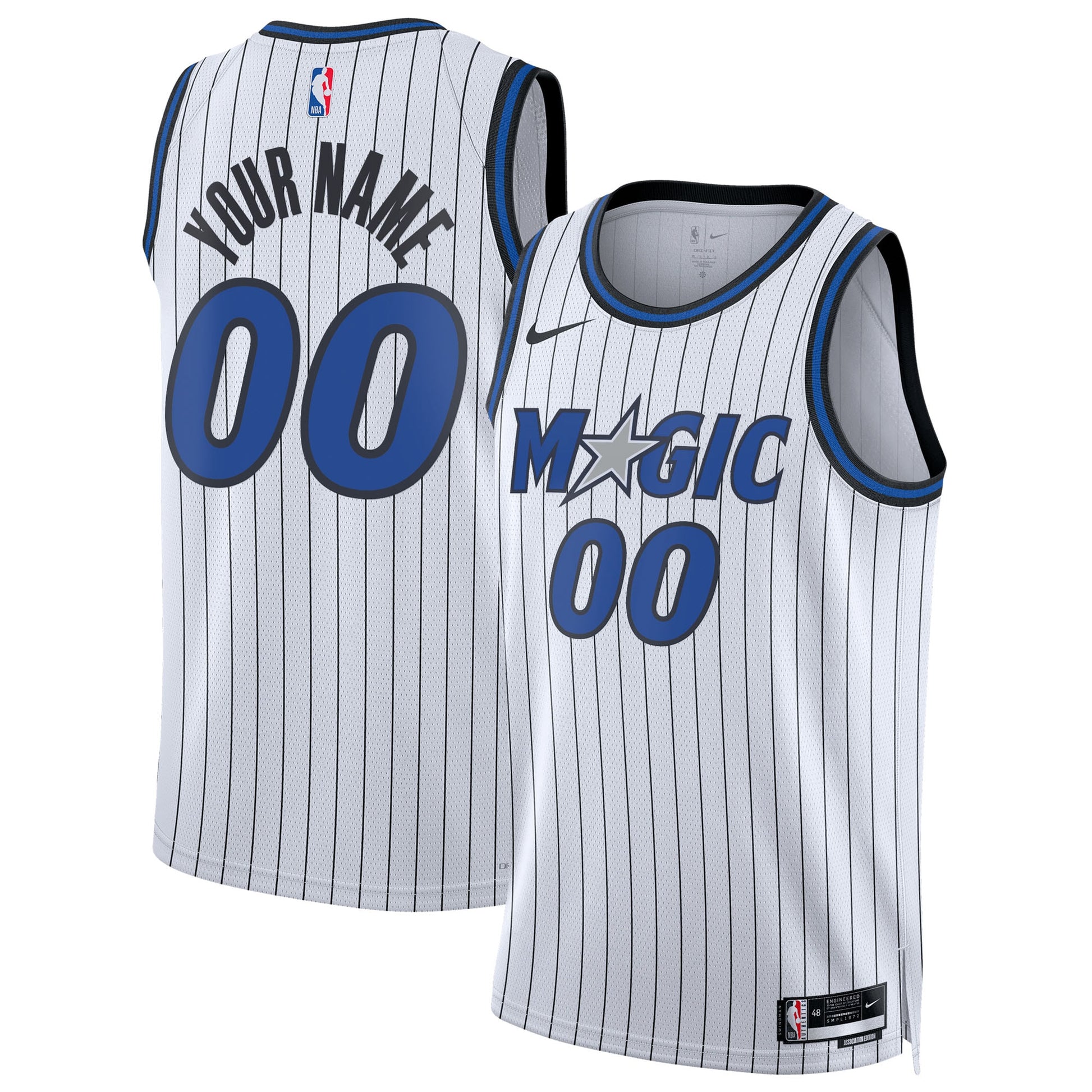 Unisex Orlando Magic Nike White Swingman Custom Jersey - Association Edition