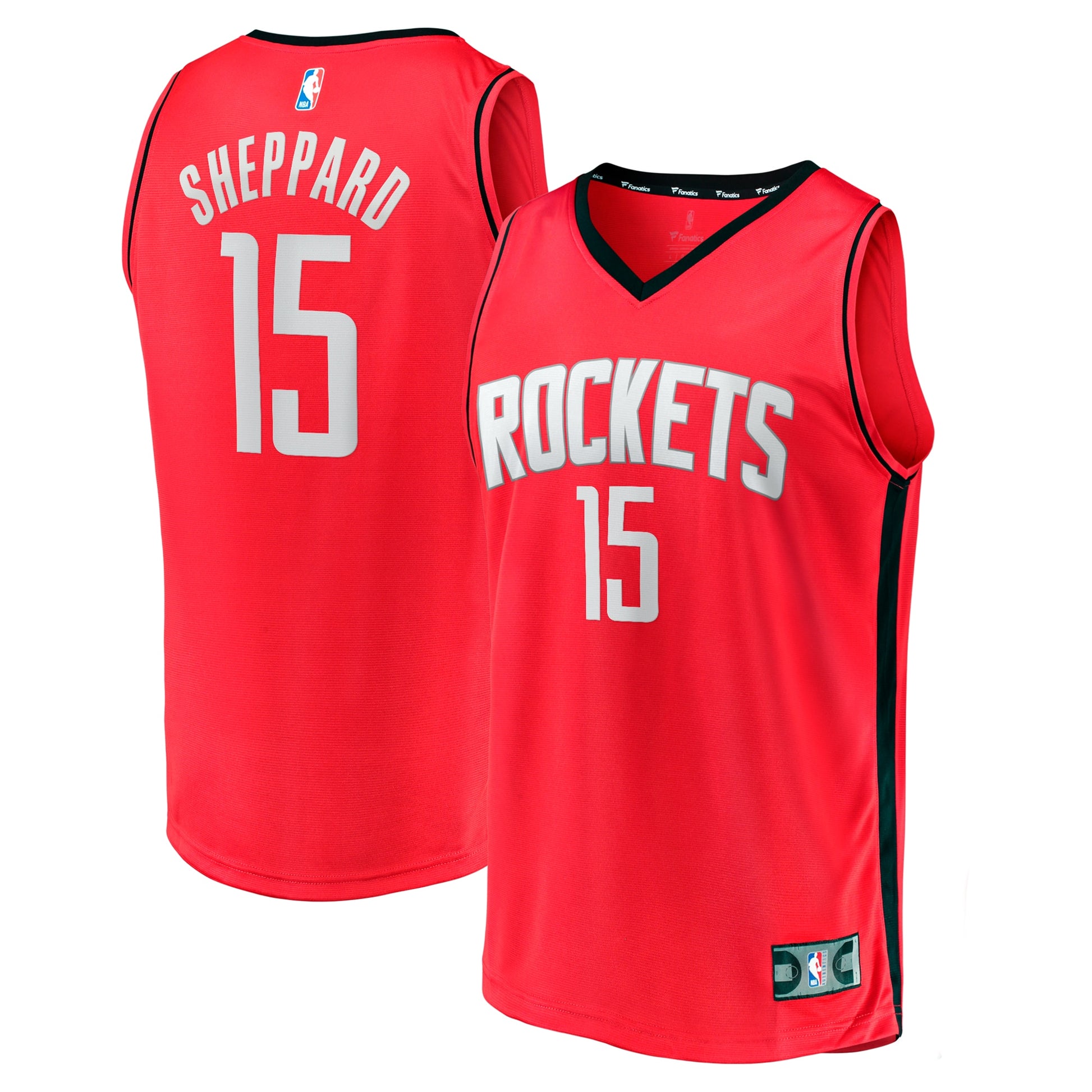 Youth Houston Rockets Reed Sheppard Fanatics Red 2024 NBA Draft Fast Break Player Jersey - Icon Edition