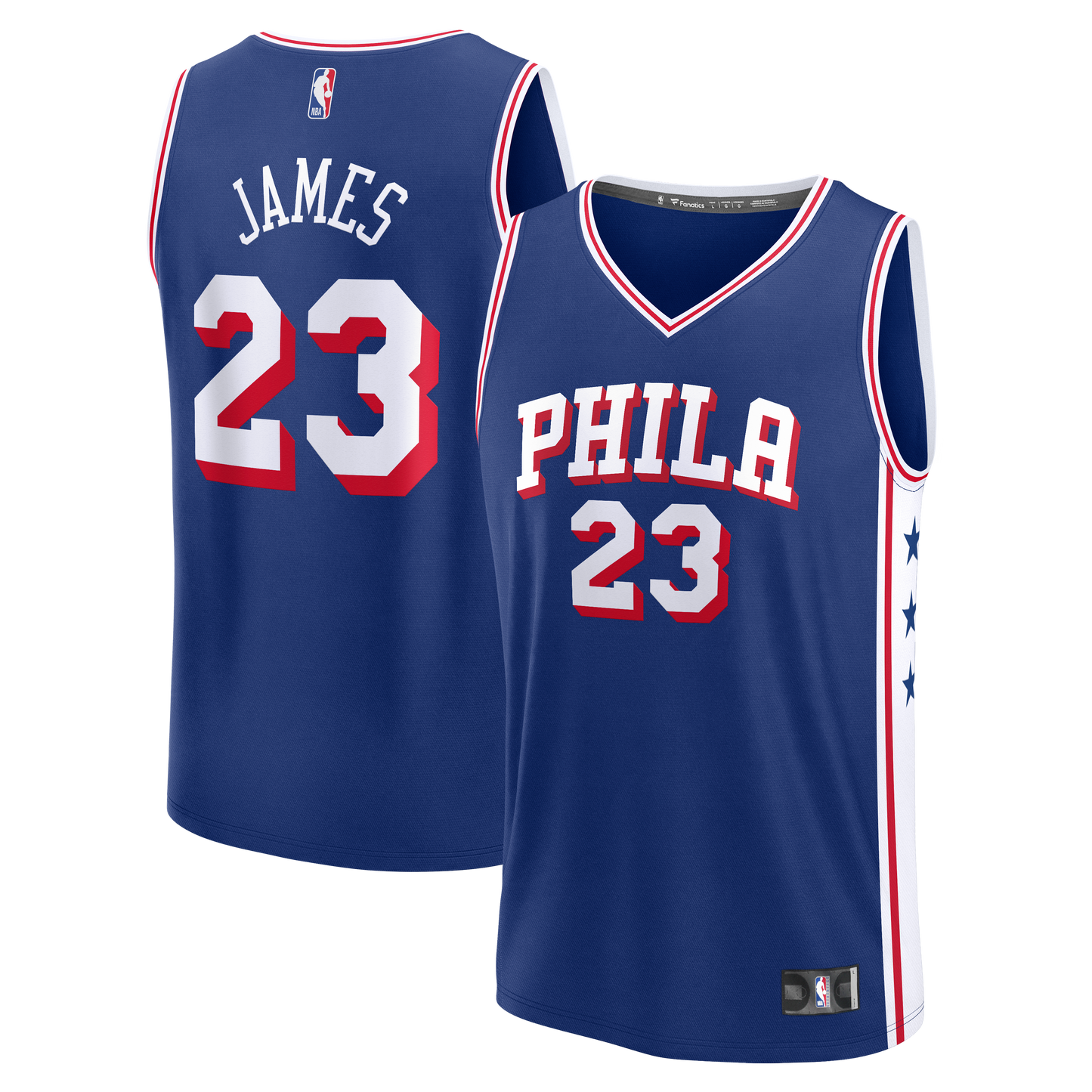 Men's Philadelphia 76ers LeBron James Fanatics Royal Fast Break Jersey - Icon Edition