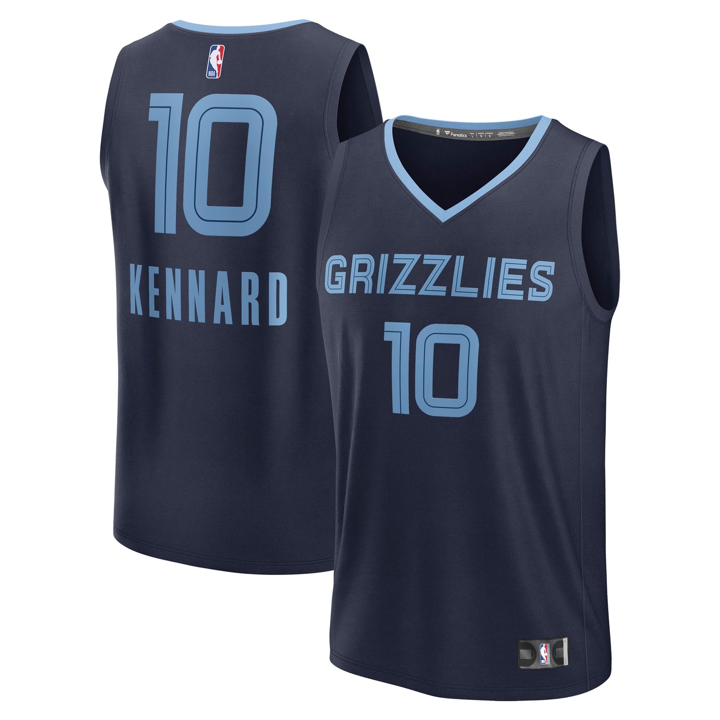 Men's Memphis Grizzlies Luke Kennard Fanatics Navy Fast Break Replica Player Jersey - Icon Edition