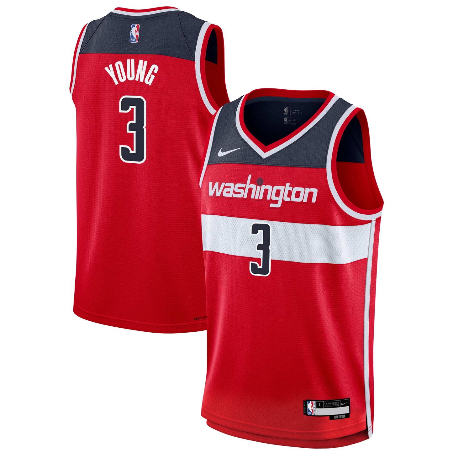 Youth Washington Wizards Trae Young Nike Red Swingman Jersey - Icon Edition