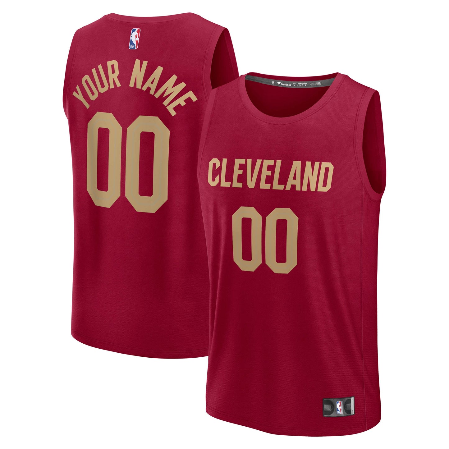 Youth Cleveland Cavaliers Fanatics Red Fast Break Custom Jersey - Icon Edition