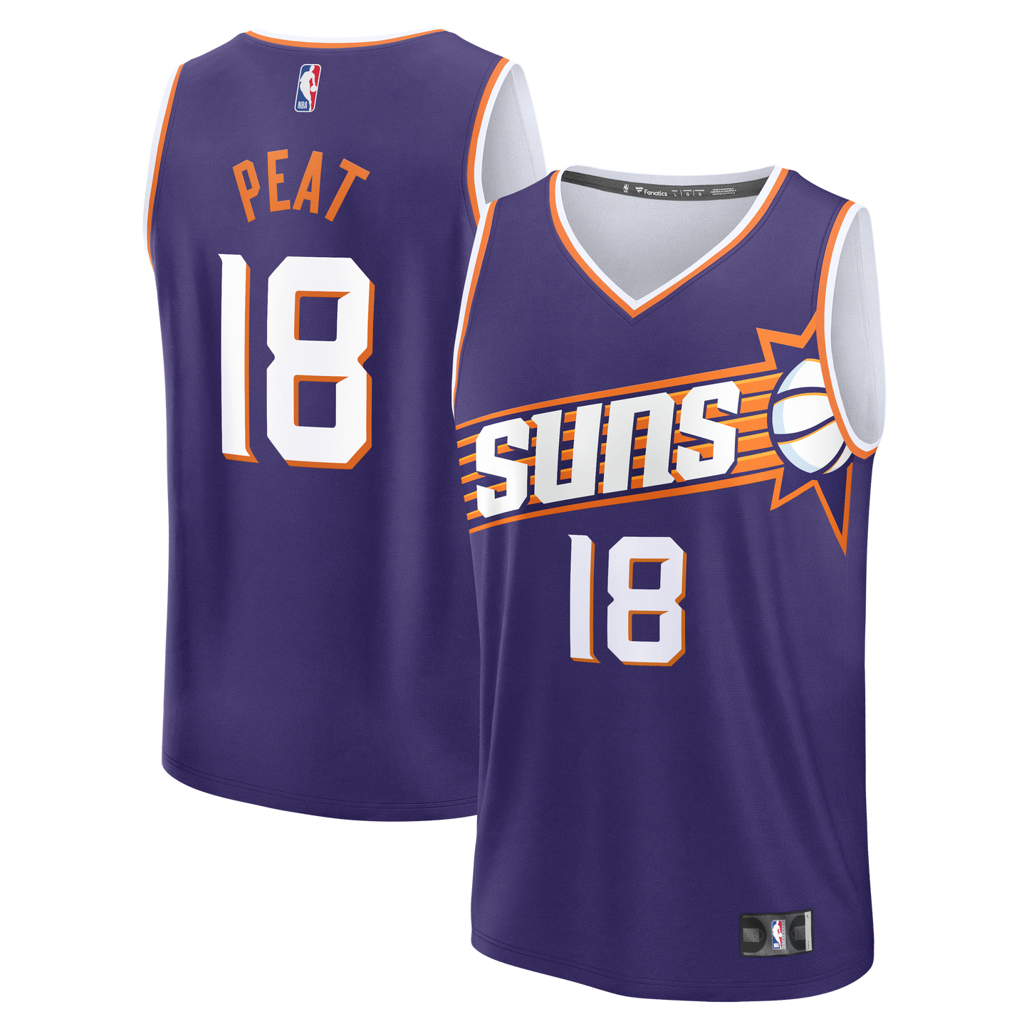 Men's Phoenix Suns Koa Peat Fanatics Purple Fast Break Jersey - Icon Edition