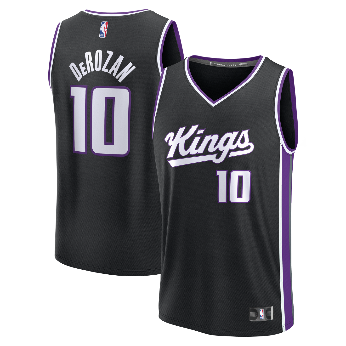 Men's Sacramento Kings DeMar DeRozan Fanatics Black Fast Break Replica Player Jersey - Icon Edition