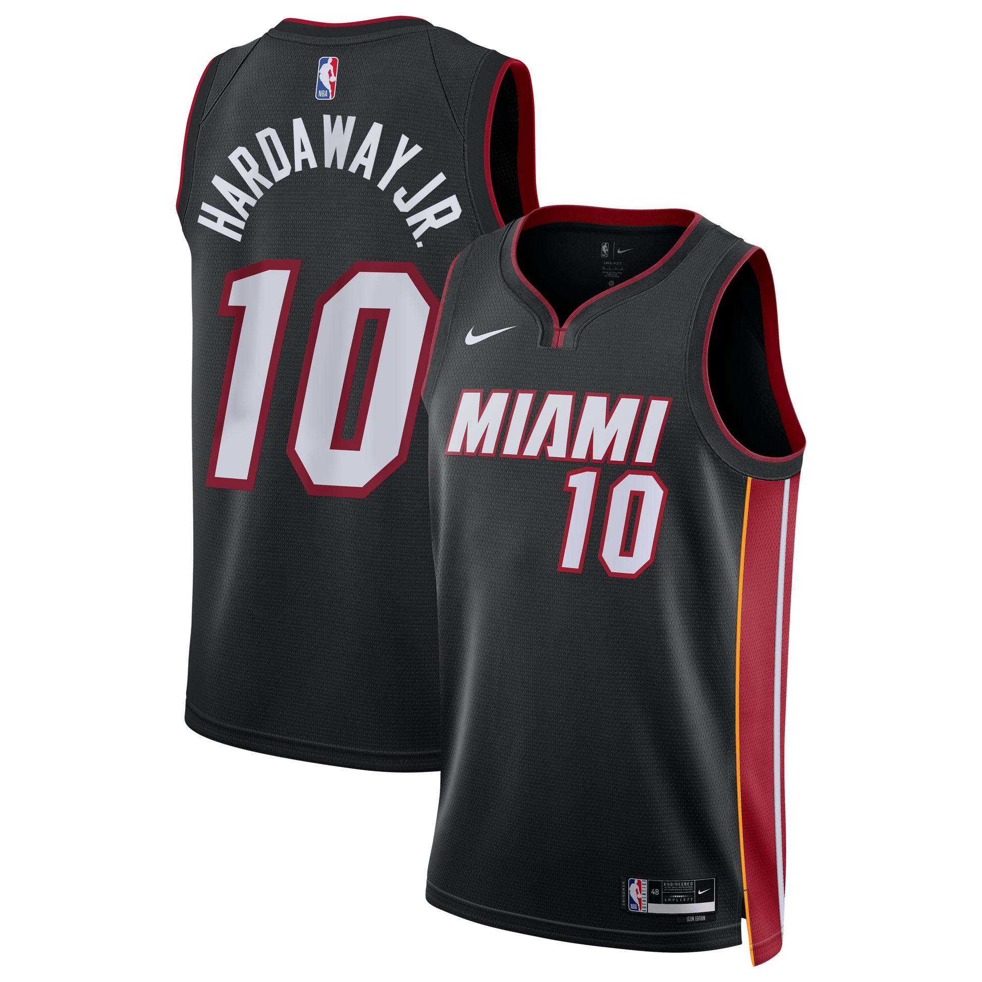 Unisex Miami Heat Tim Hardaway Jr. Nike Black Swingman Jersey - Icon Edition