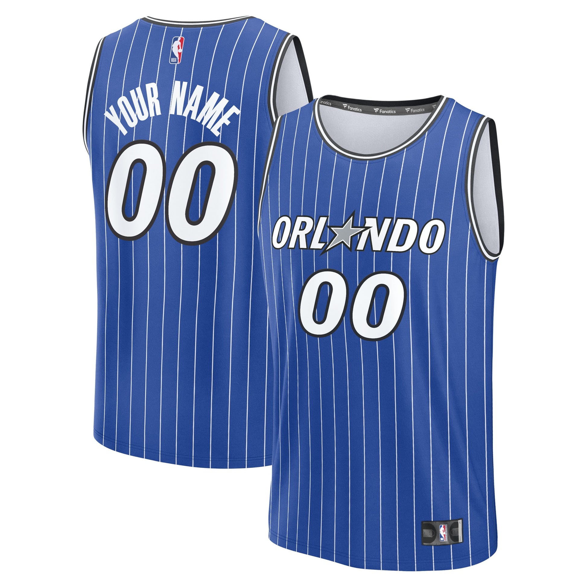 Youth Orlando Magic Fanatics Blue Fast Break Replica Custom Jersey - Icon Edition