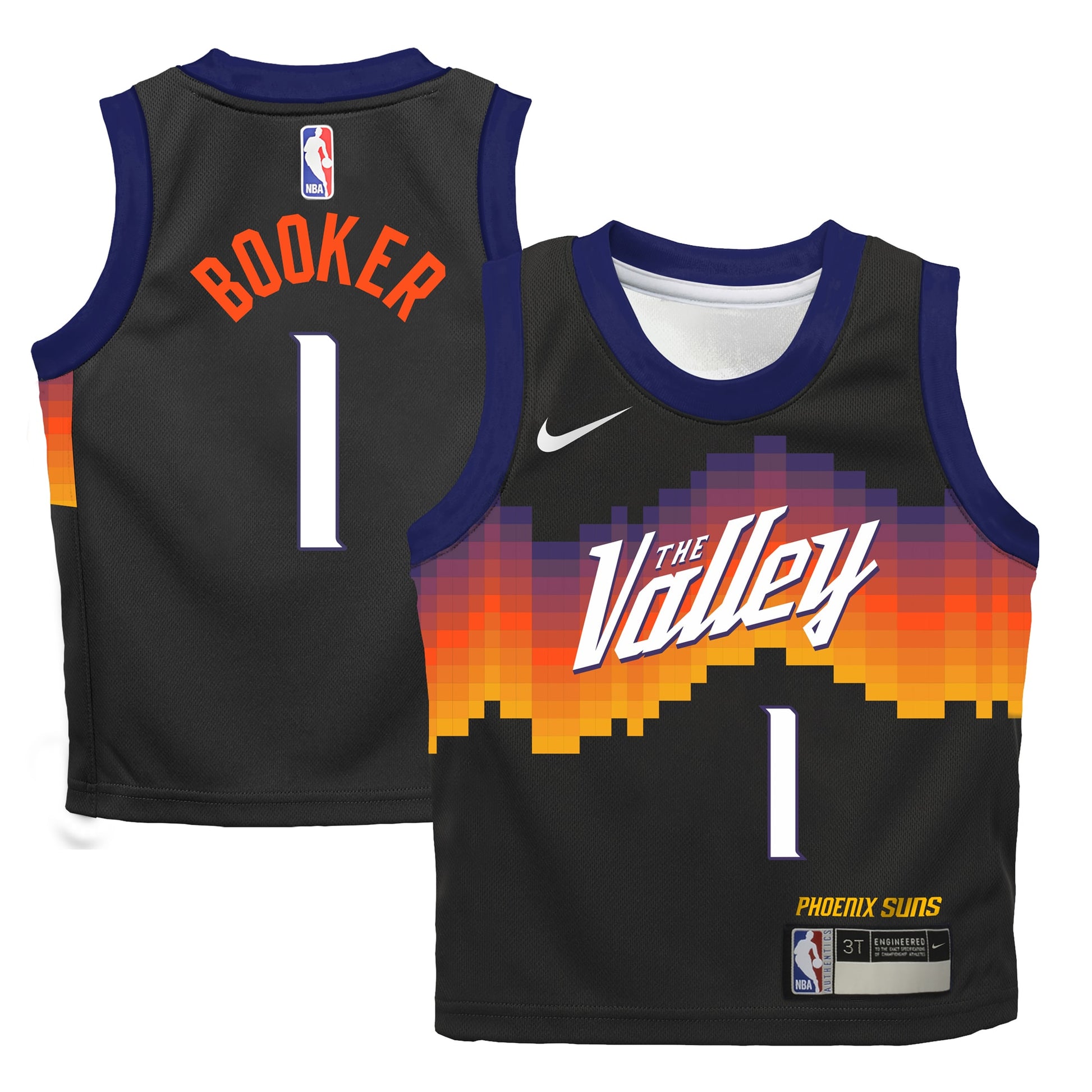 Infant Phoenix Suns Devin Booker Nike Black 2025/26 City Edition Swingman Jersey