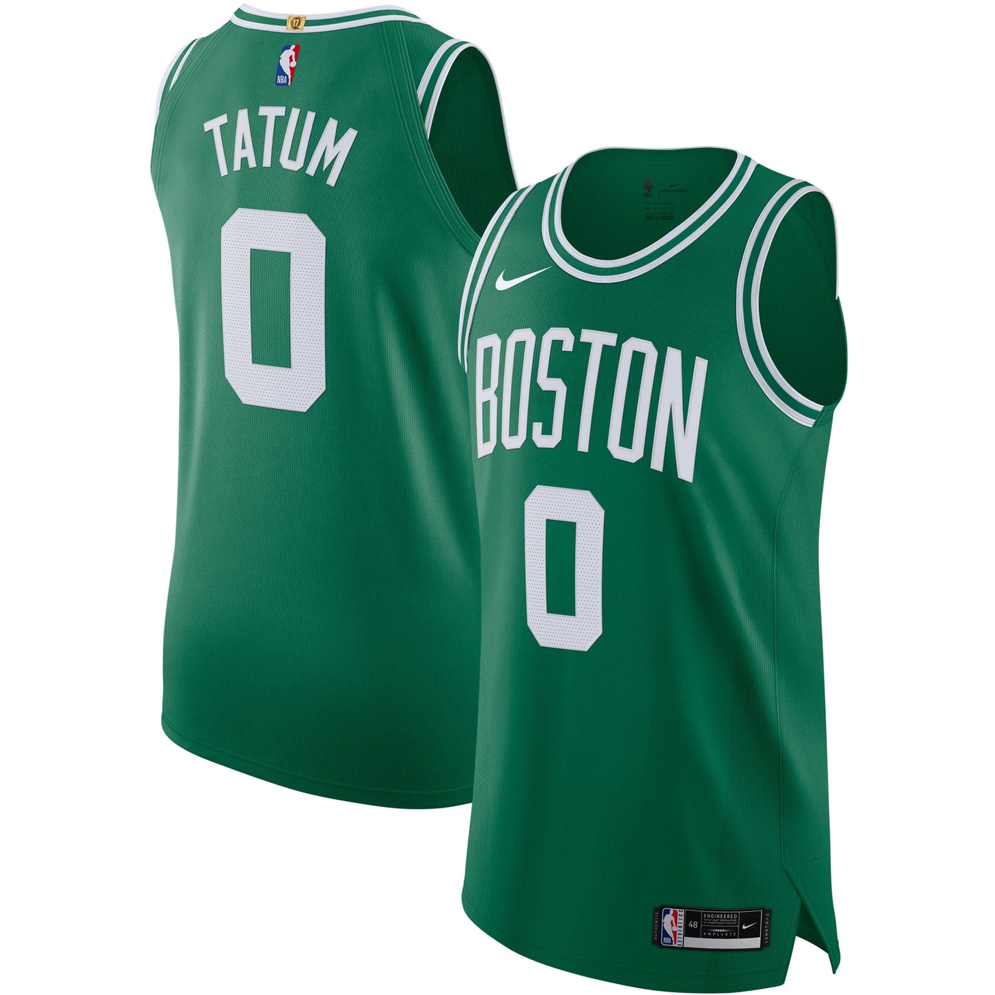 Men's Boston Celtics Jayson Tatum Nike Kelly Green Authentic Jersey - Icon Edition