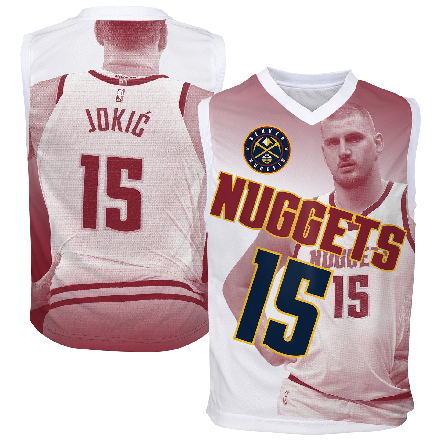 Youth Denver Nuggets Nikola Jokić Outerstuff Red Hometown Fashion Jersey