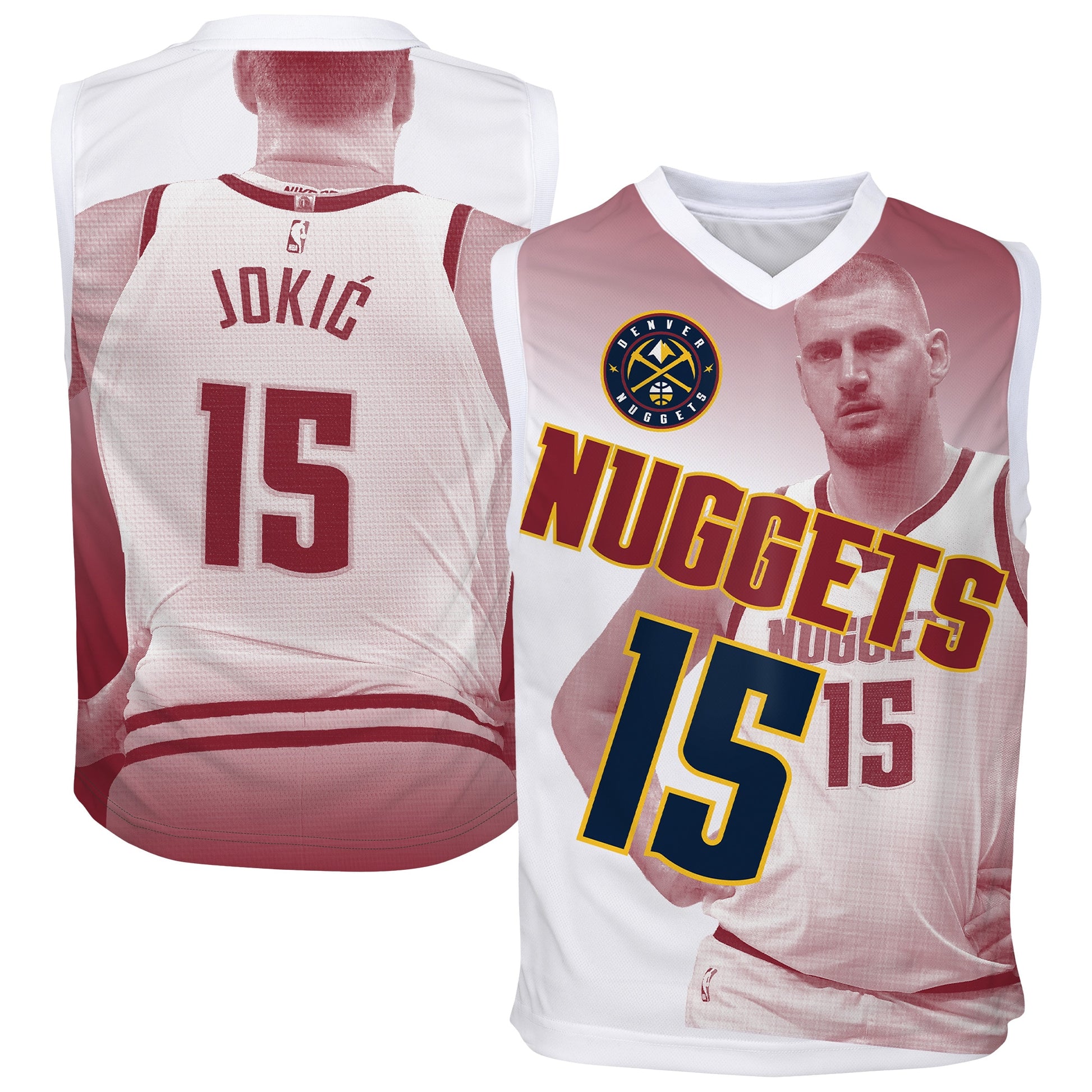 Youth Denver Nuggets Nikola Jokić Outerstuff Red Hometown Fashion Jersey