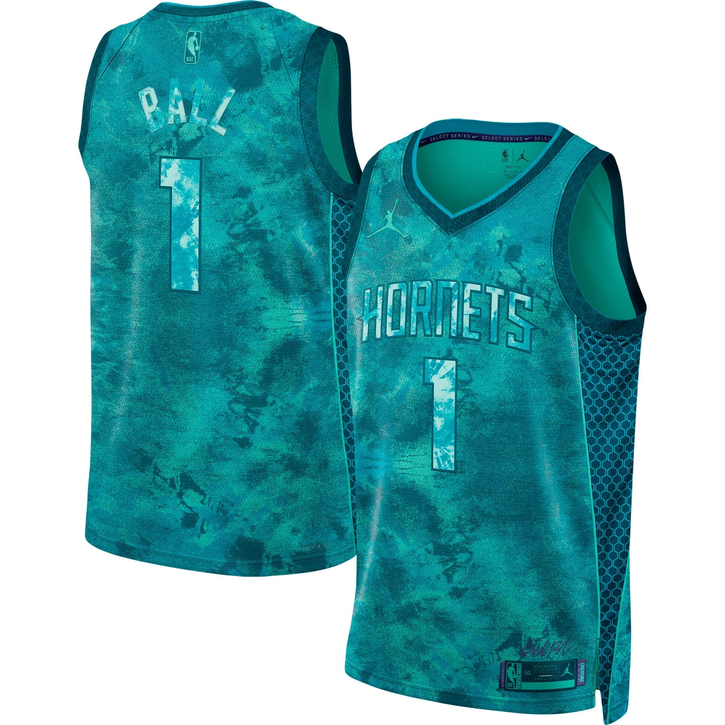 Unisex Charlotte Hornets LaMelo Ball Jordan Brand Teal Select Series Swingman Jersey