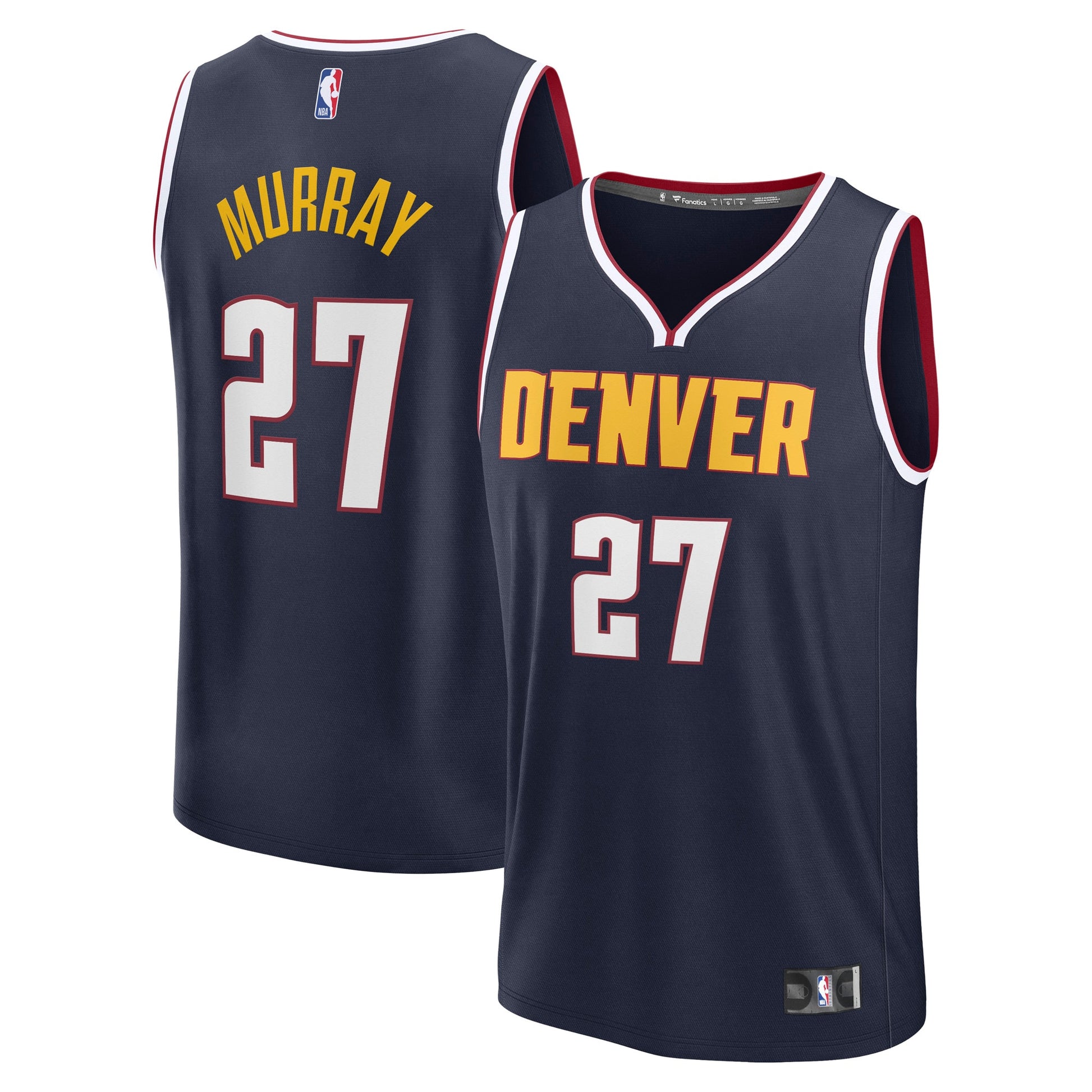 Men's Denver Nuggets Jamal Murray Fanatics Navy Fast Break Replica Player Jersey - Icon Edition