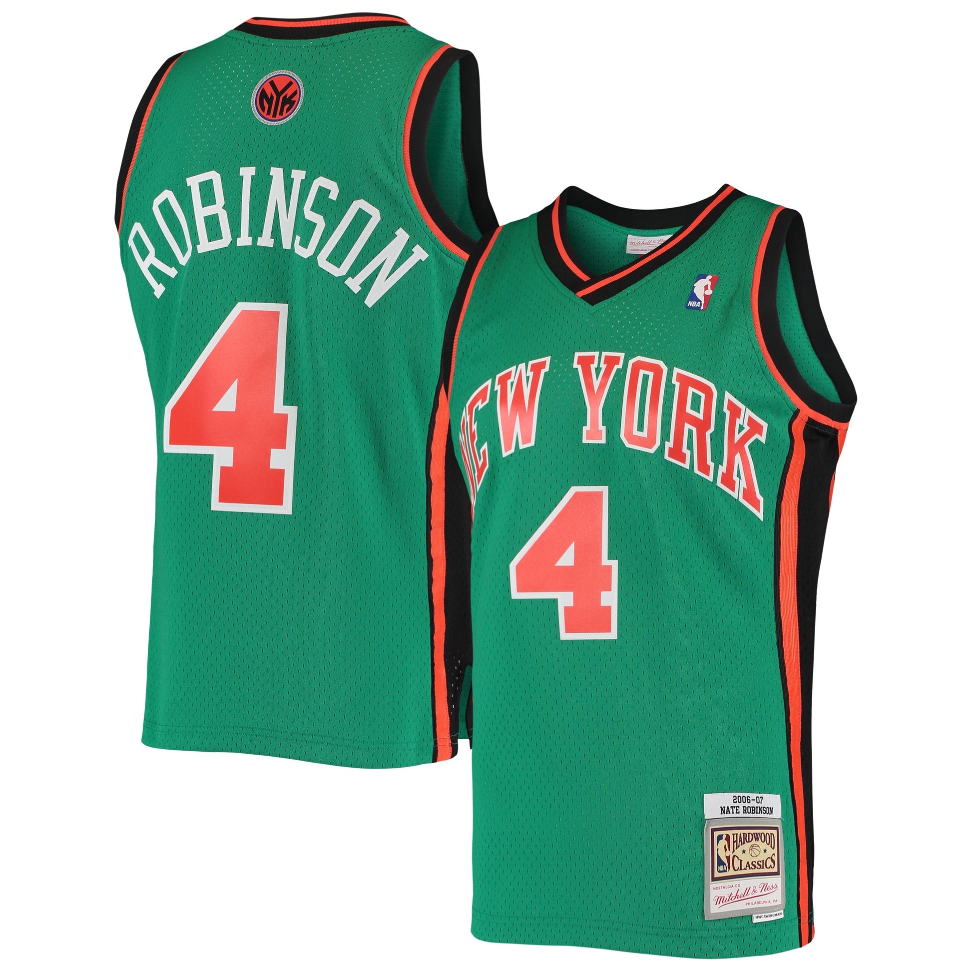 Men's New York Knicks Nate Robinson Mitchell & Ness Green 2006/07 Hardwood Classics Swingman Jersey
