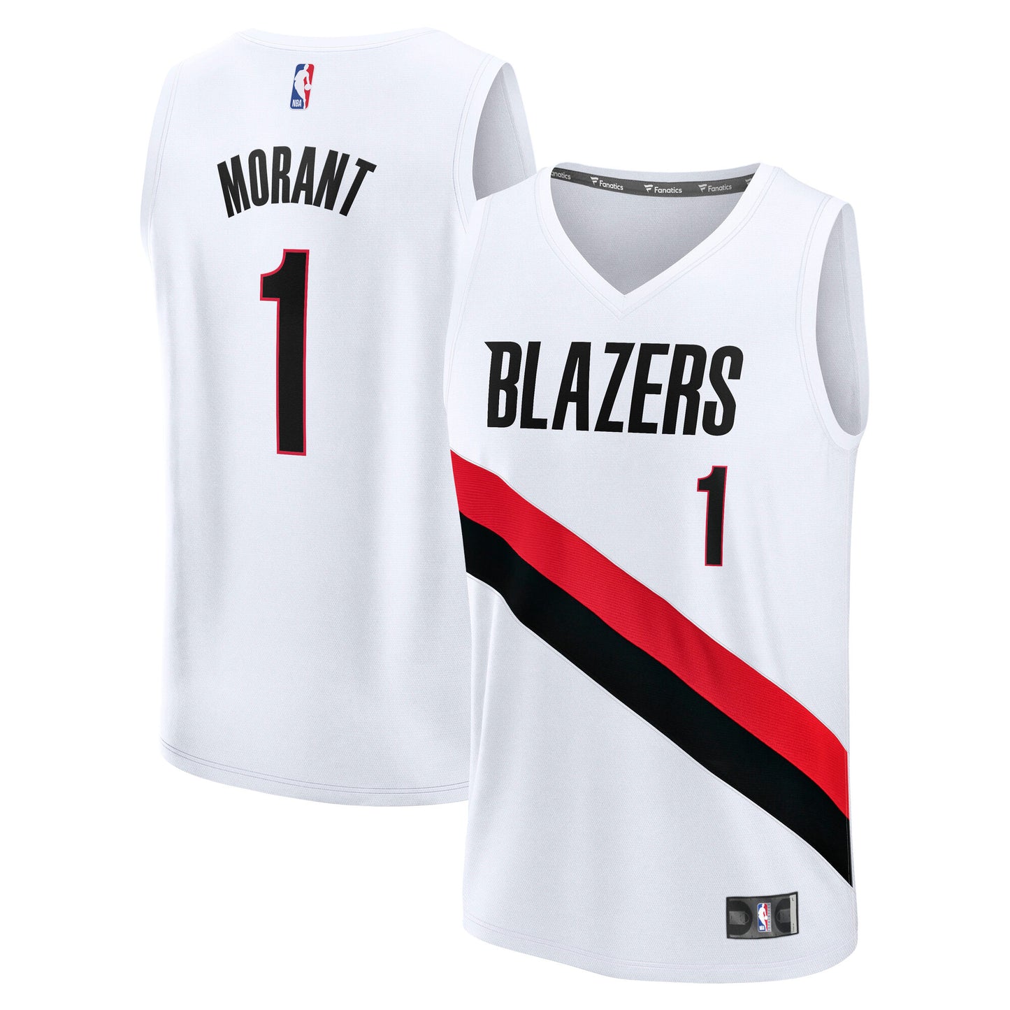 Youth Portland Trail Blazers Ja Morant Fanatics White Fast Break Replica Jersey - Association Edition