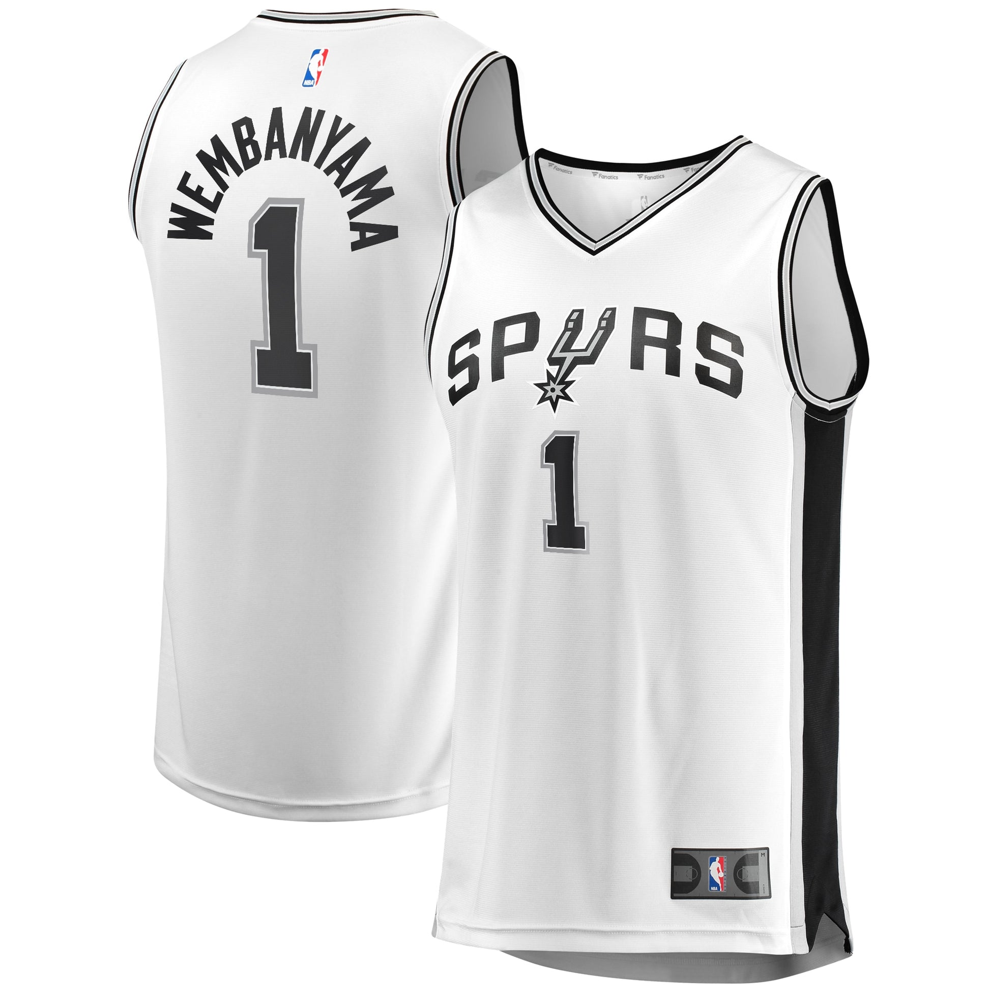 Youth San Antonio Spurs Victor Wembanyama Fanatics White Fast Break Replica Player Jersey - Association Edition
