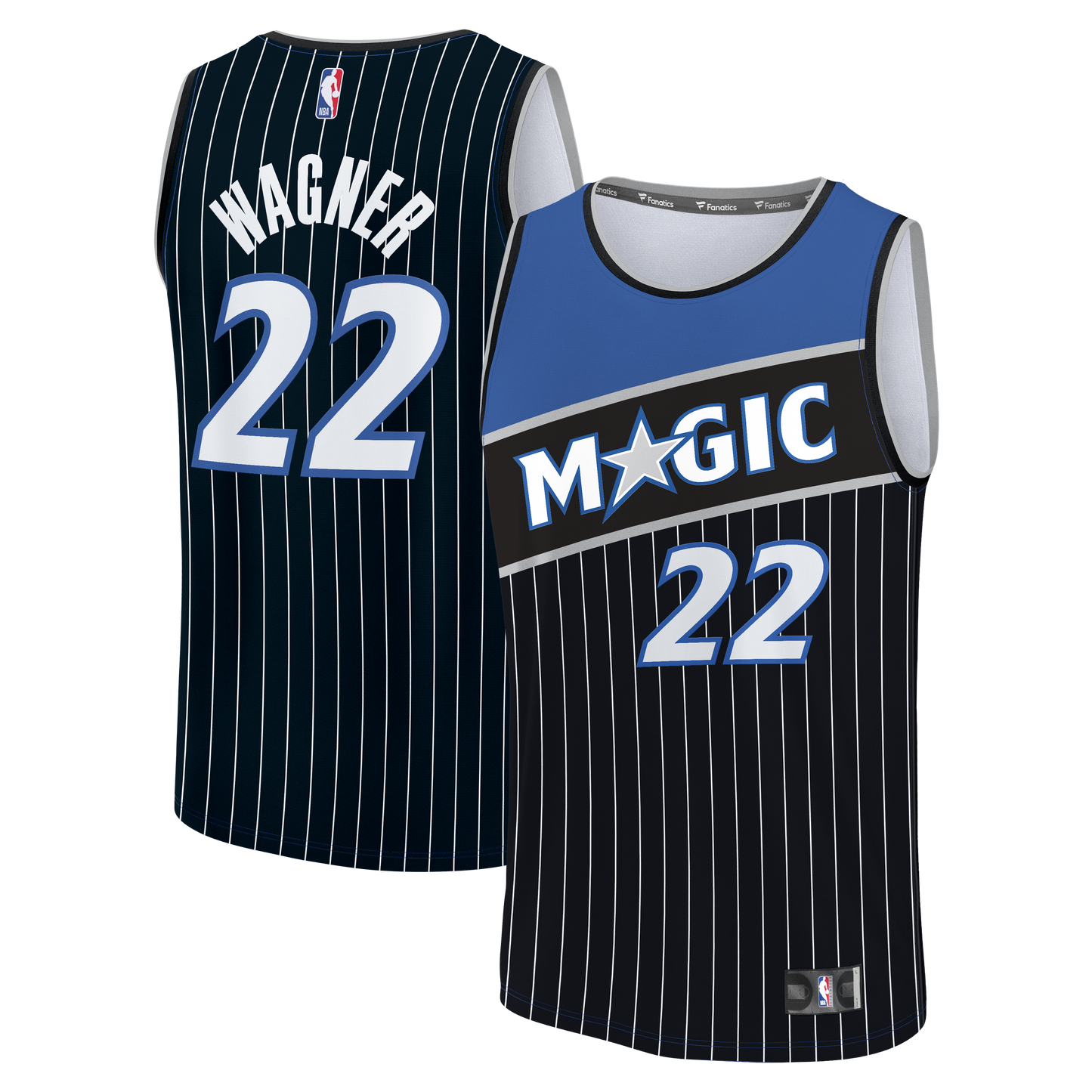 Youth Orlando Magic Franz Wagner Fanatics Black Fast Break Jersey - Statement Edition