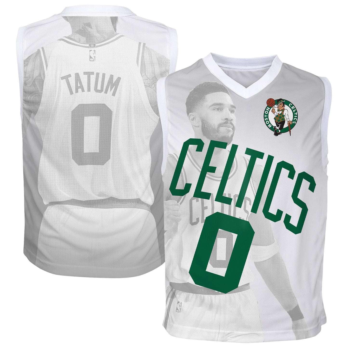 Youth Boston Celtics Jayson Tatum Outerstuff White Hometown Fashion Jersey