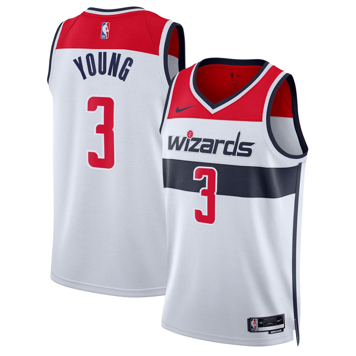 Unisex Washington Wizards Trae Young Nike White Swingman Jersey - Association Edition