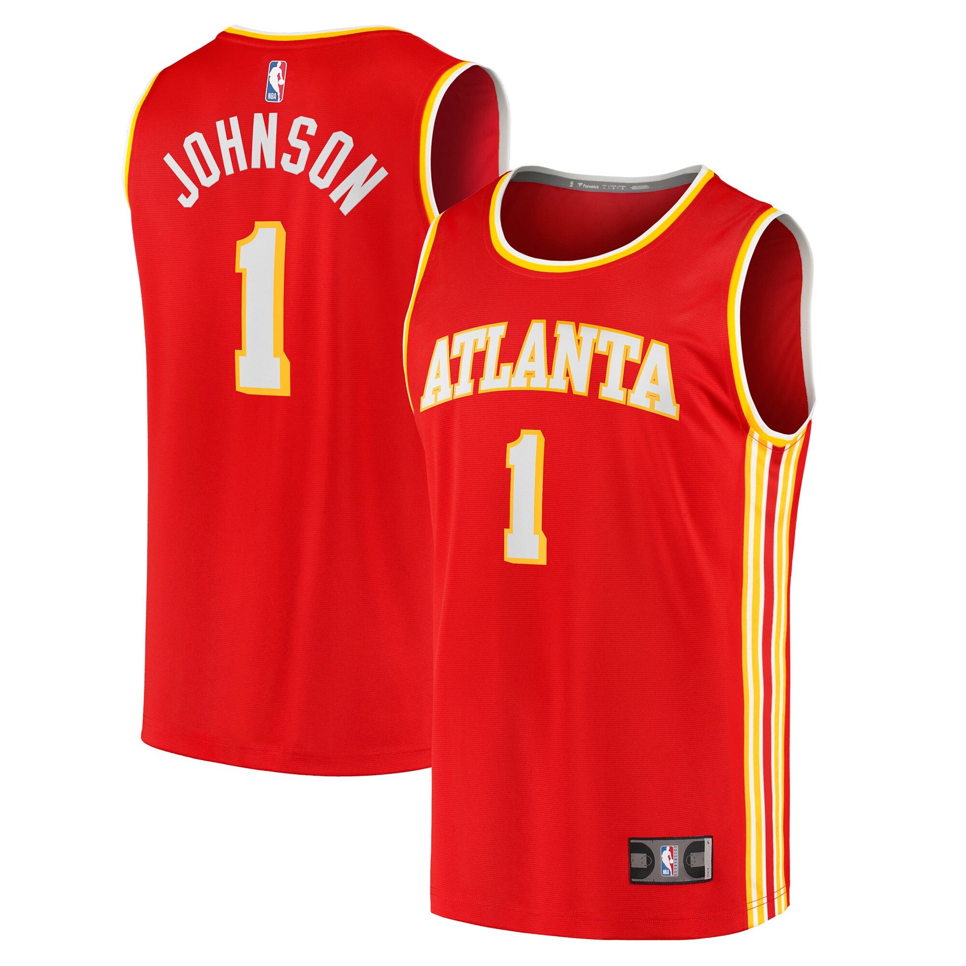 Men's Atlanta Hawks Jalen Johnson Fanatics Red Fast Break Replica Jersey - Icon Edition