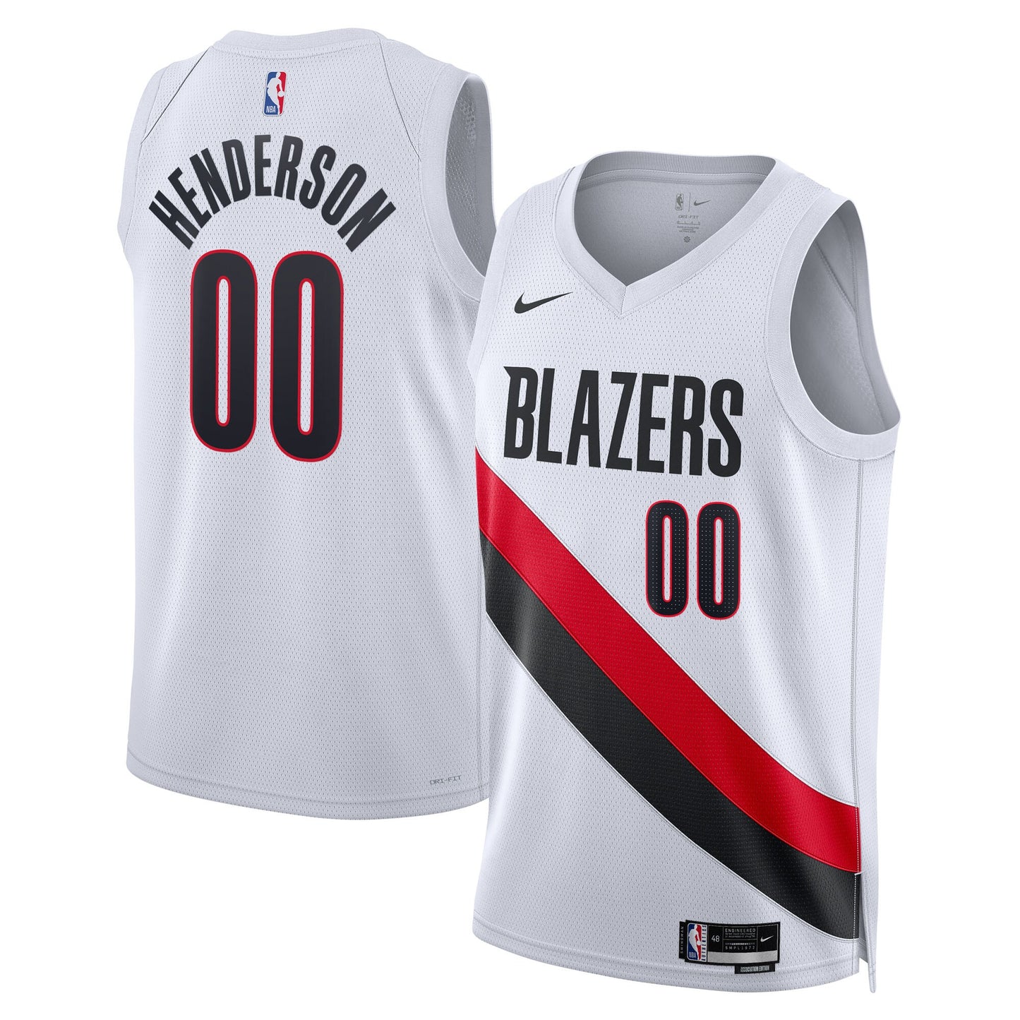 Unisex Portland Trail Blazers Scoot Henderson Nike White Swingman Jersey - Association Edition