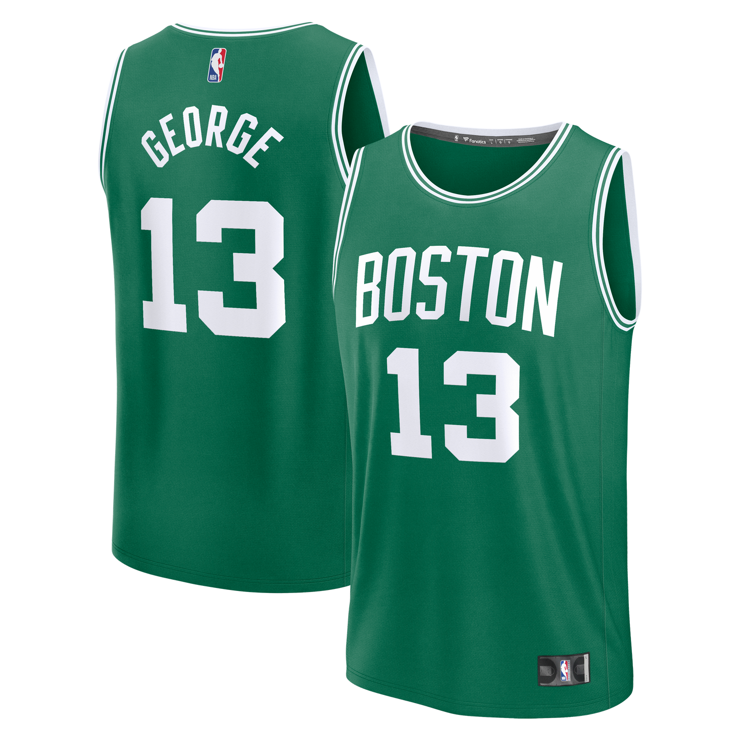Men's Boston Celtics Paul George Fanatics Kelly Green Fast Break Replica Jersey - Icon Edition
