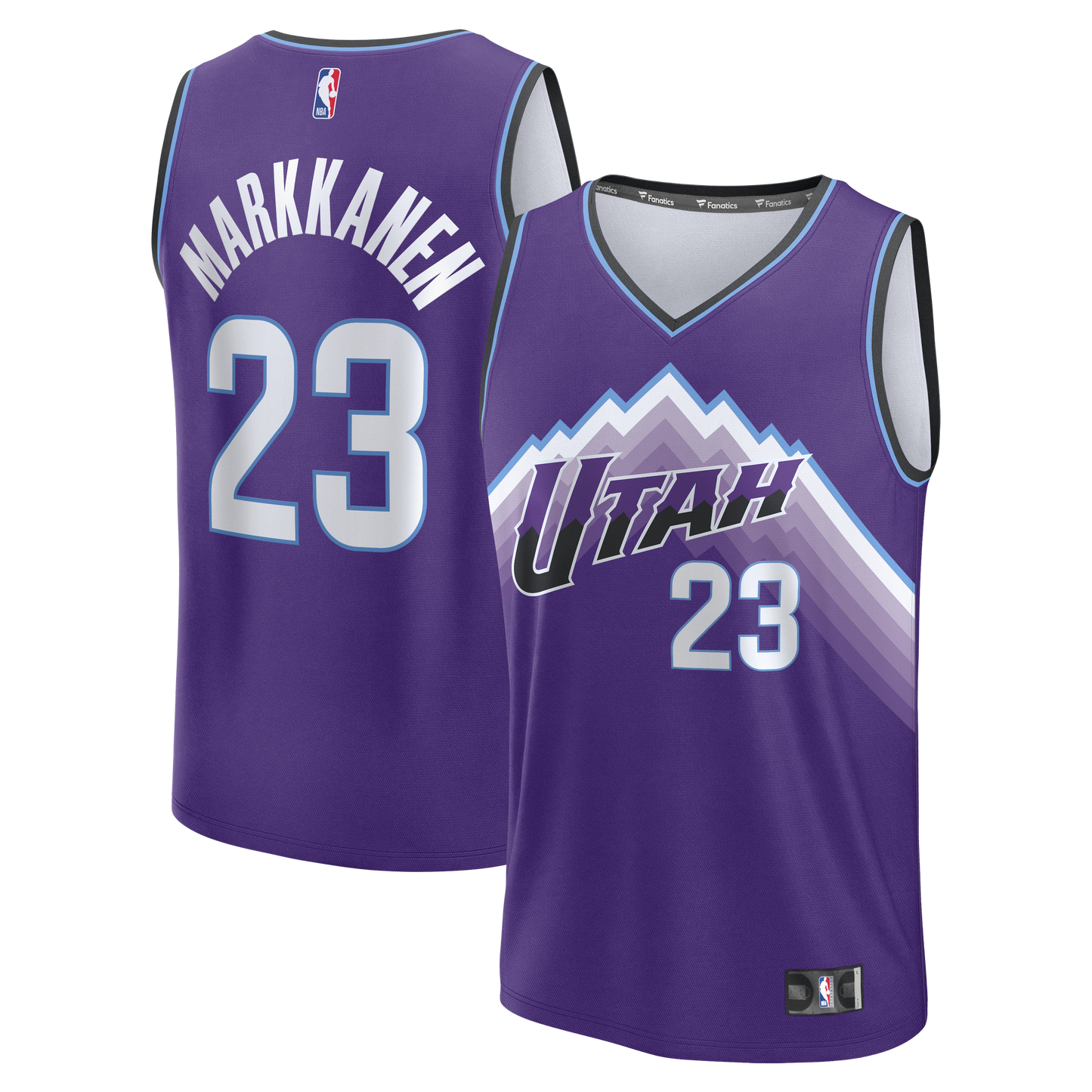 Youth Utah Jazz Lauri Markkanen Fanatics Purple Fast Break Replica Jersey - Icon Edition