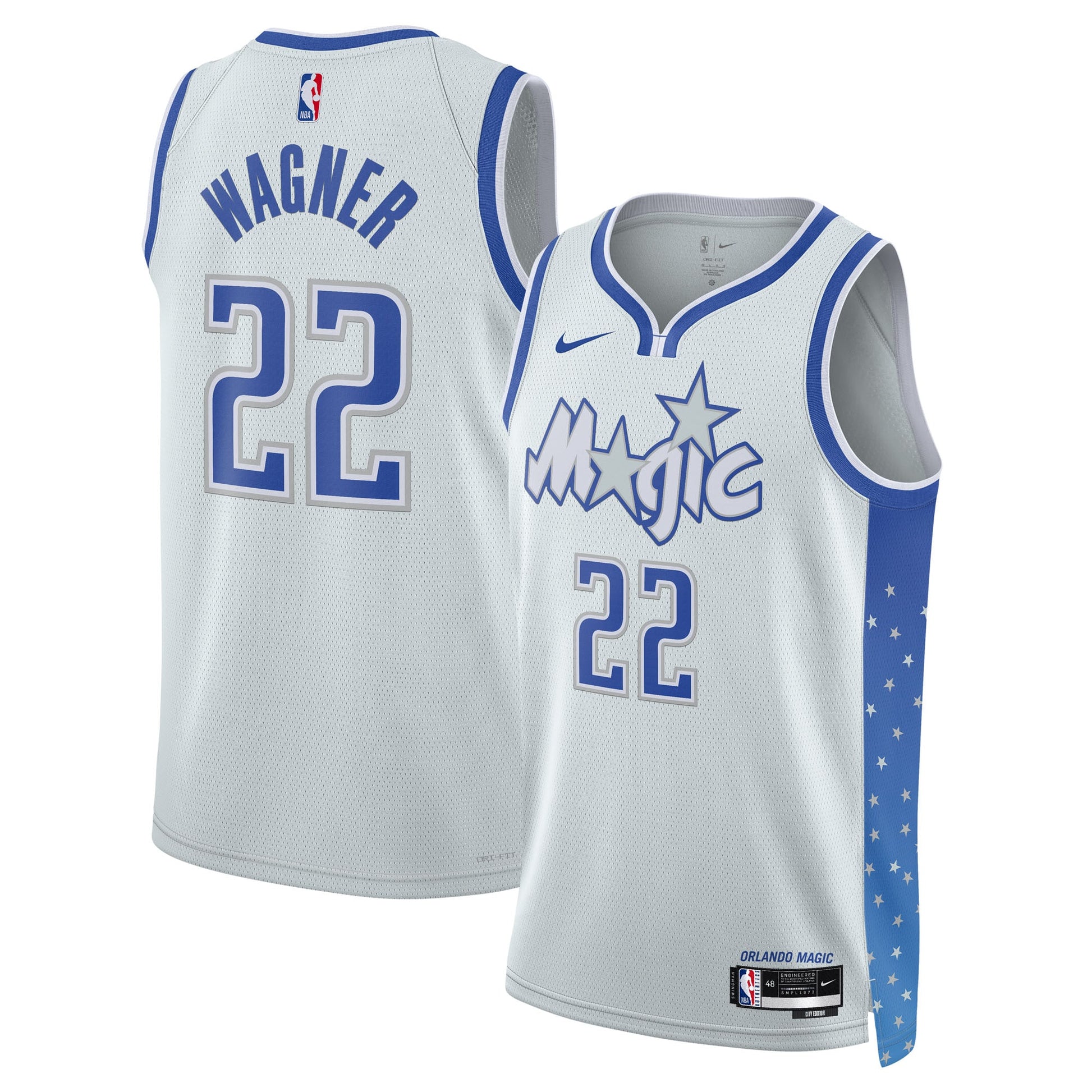 Unisex Orlando Magic Franz Wagner Nike Silver 2025/26 Swingman Jersey - City Edition