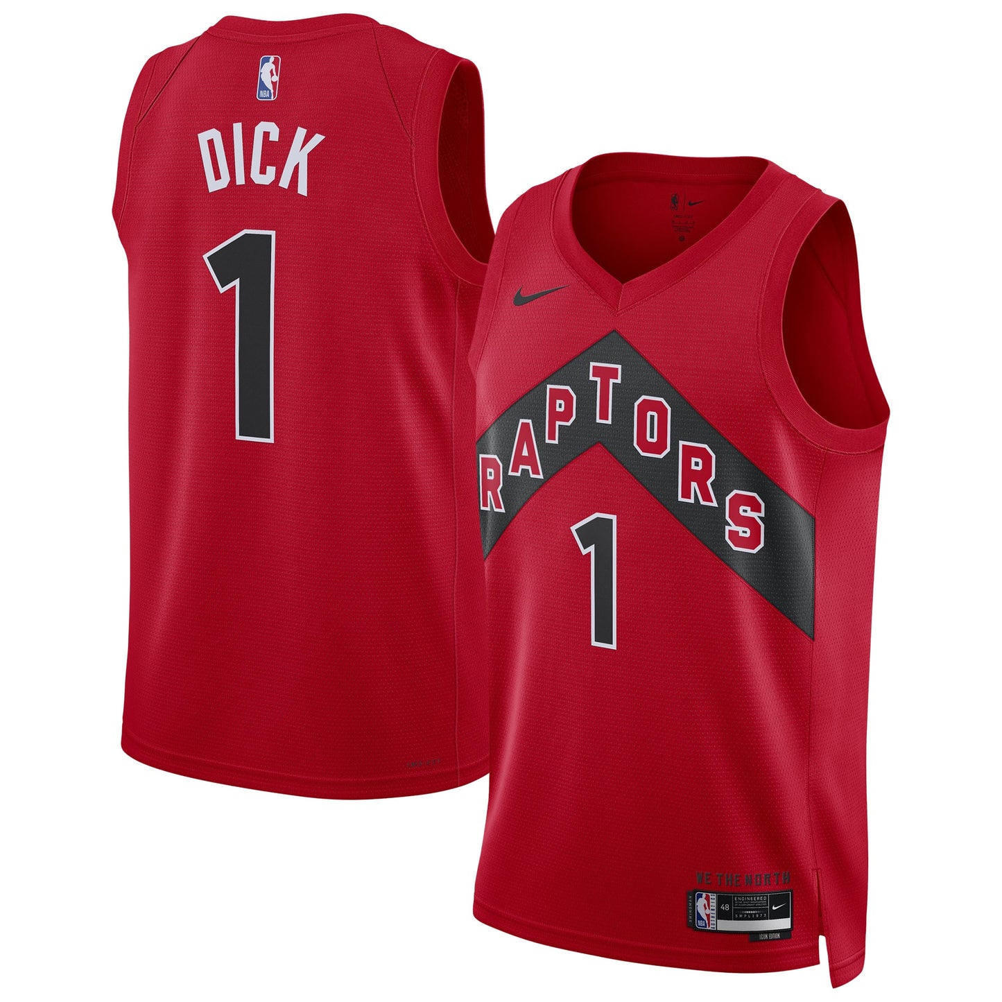 Unisex Toronto Raptors Gradey Dick Nike Red Swingman Player Jersey - Icon Edition
