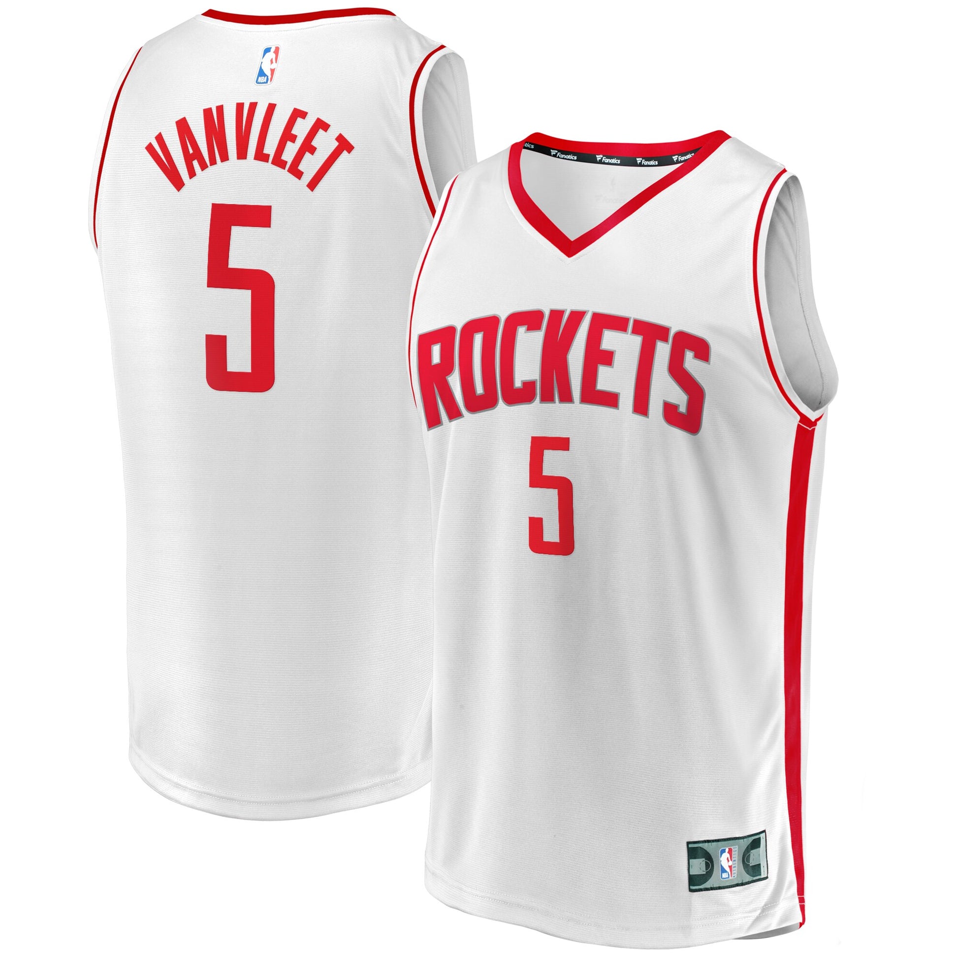 Youth Houston Rockets Fred VanVleet Fanatics White Fast Break Replica Player Jersey - Association Edition