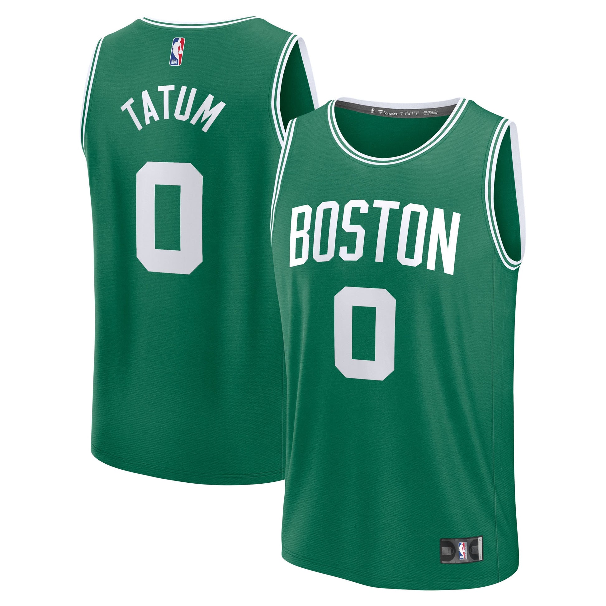 Men's Boston Celtics Jayson Tatum Fanatics Kelly Green Fast Break Replica Player Jersey - Icon Edition