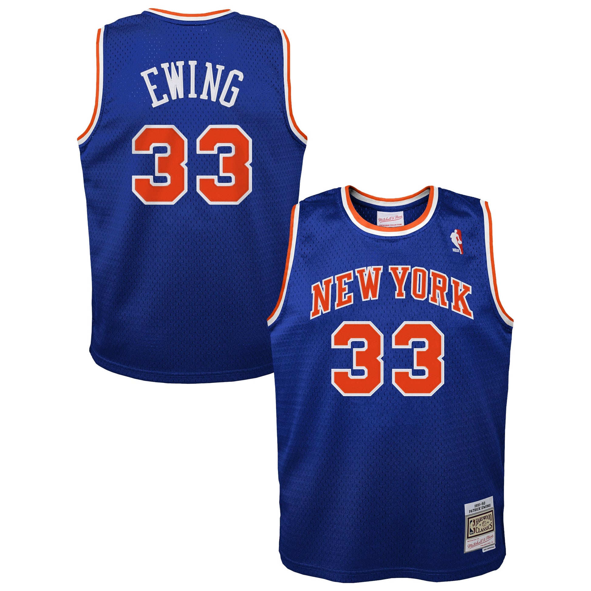 Toddler New York Knicks Patrick Ewing Blue 1991/92 Swingman Jersey