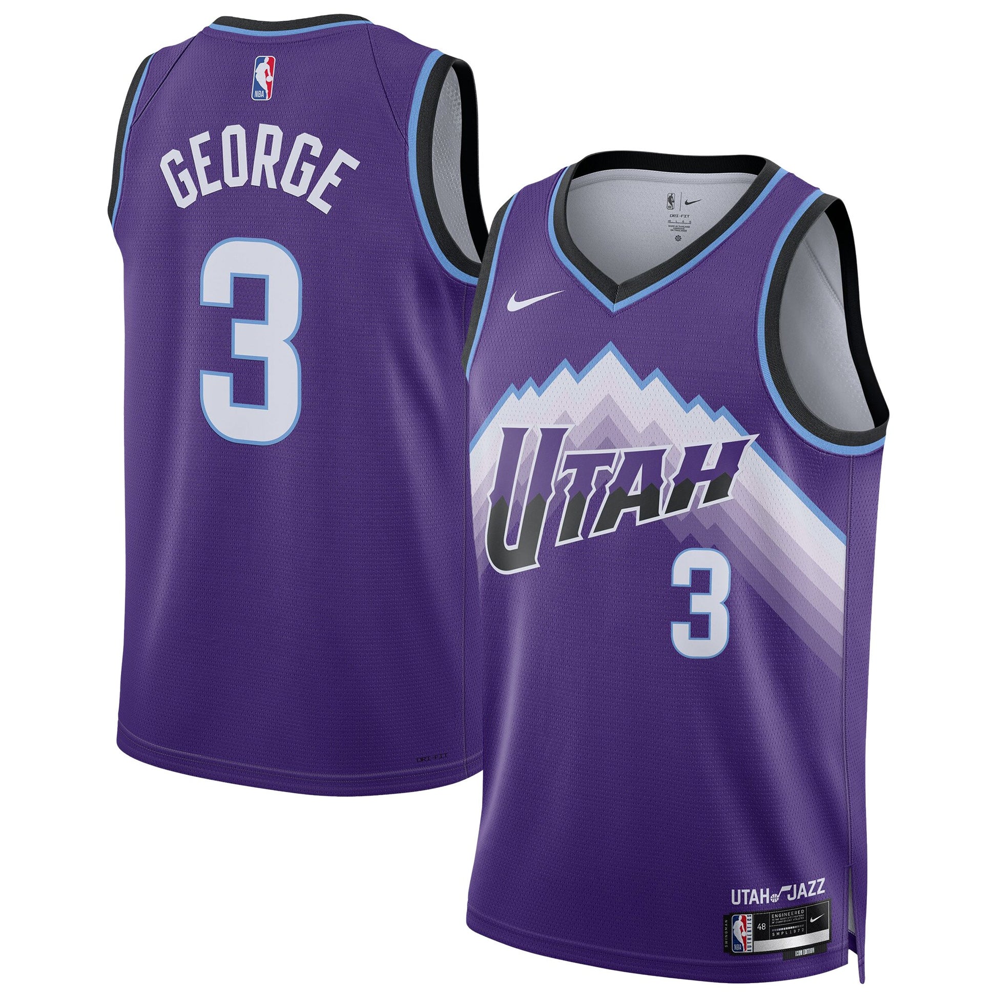 Unisex Utah Jazz Keyonte George Nike Purple Swingman Jersey - Icon Edition