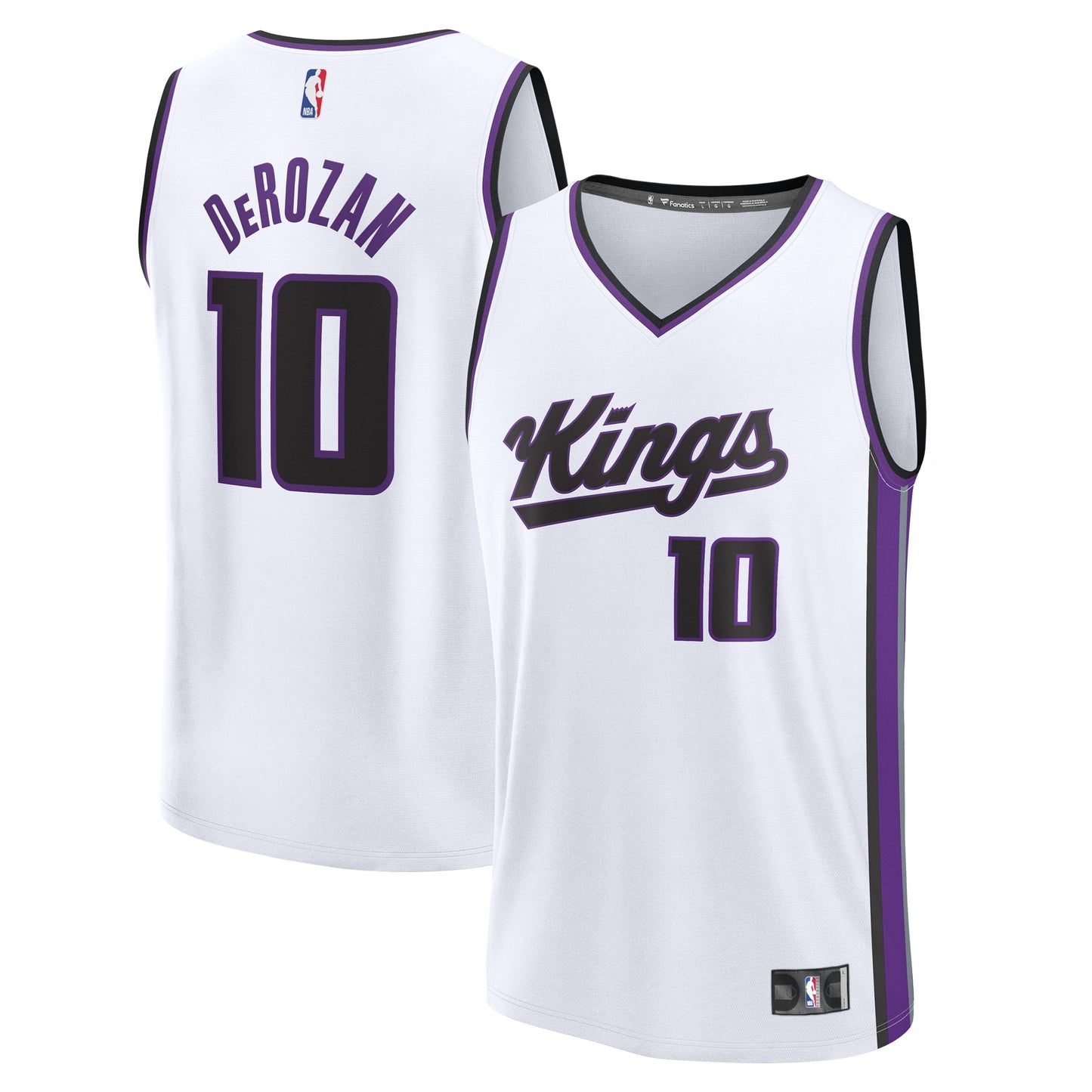 Youth Sacramento Kings DeMar DeRozan Fanatics White Fast Break Replica Player Jersey - Association Edition
