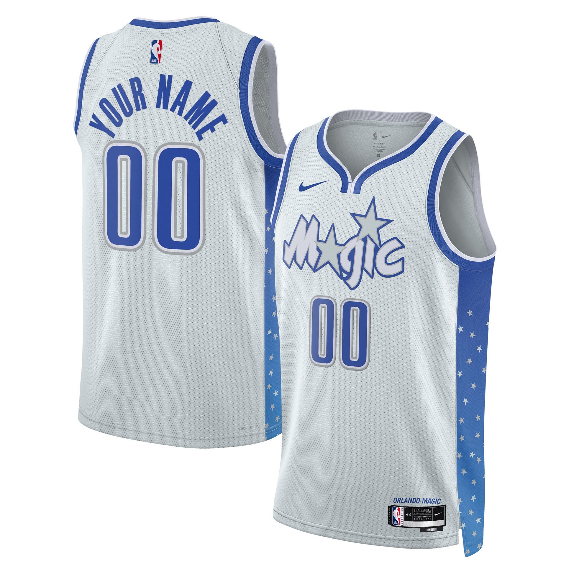 Unisex Orlando Magic Nike Silver 2025/26 City Edition Swingman Custom Jersey